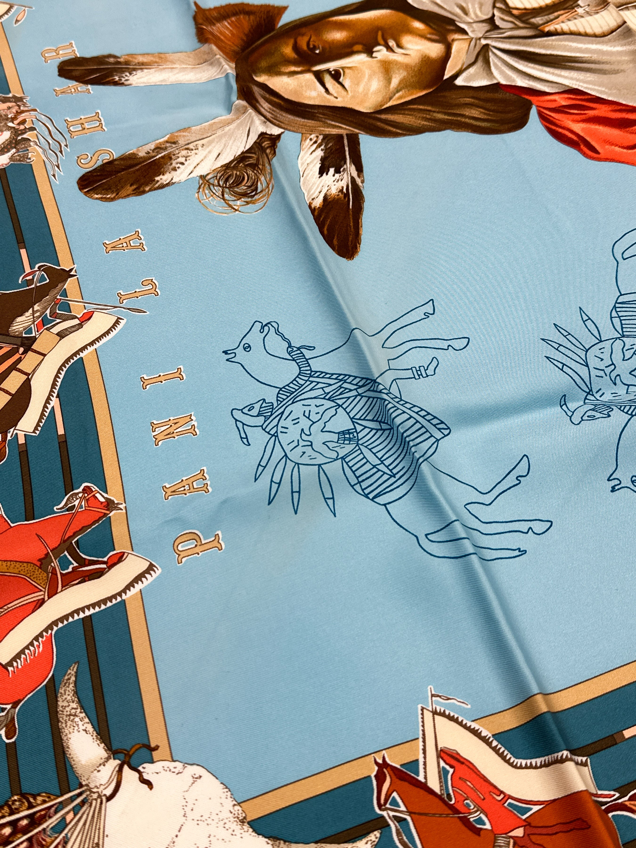 Hermès *Limited Edition Hermès In Seattle 2009* Pani La Shar Pawnee 90