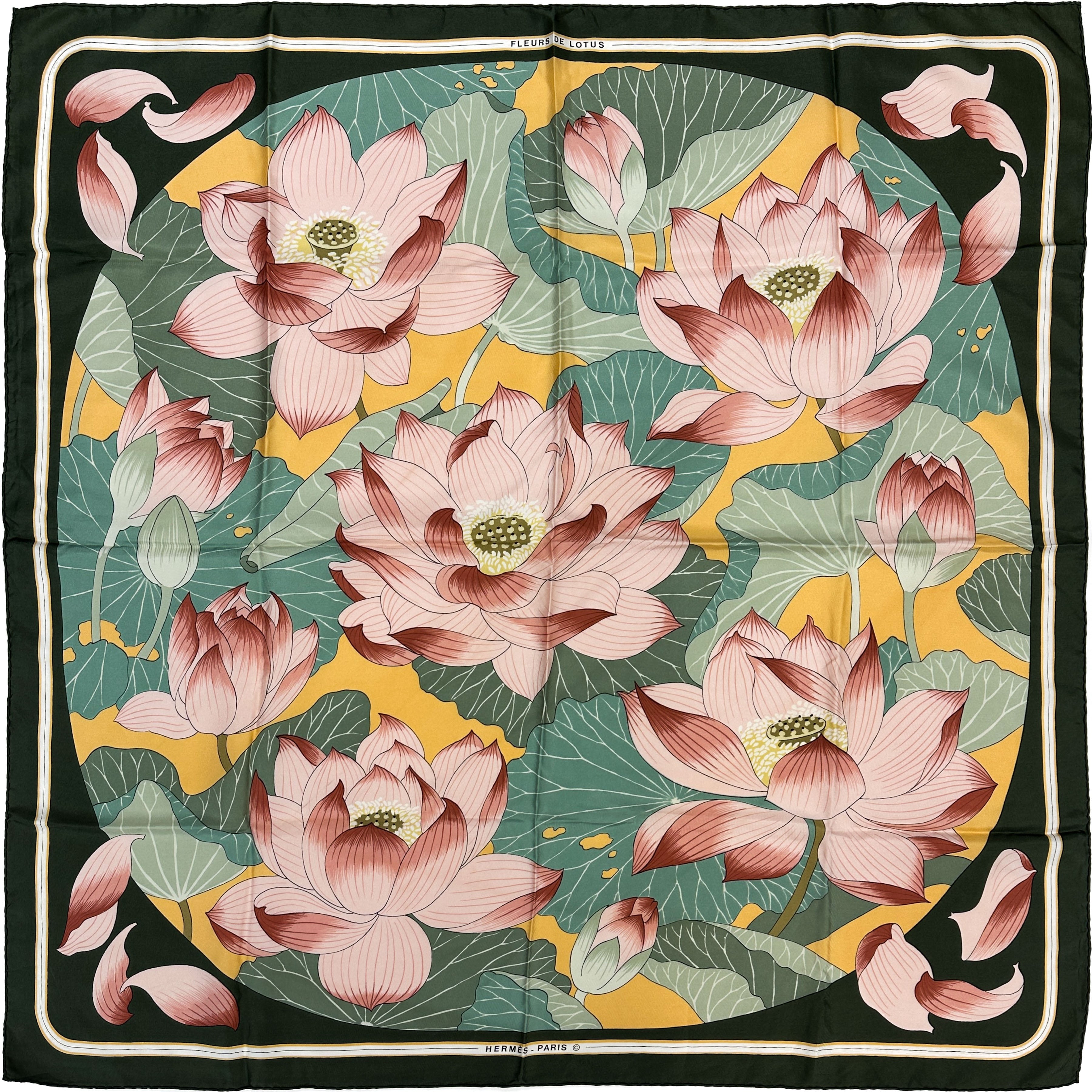 Hermès Fleurs de Lotus 90