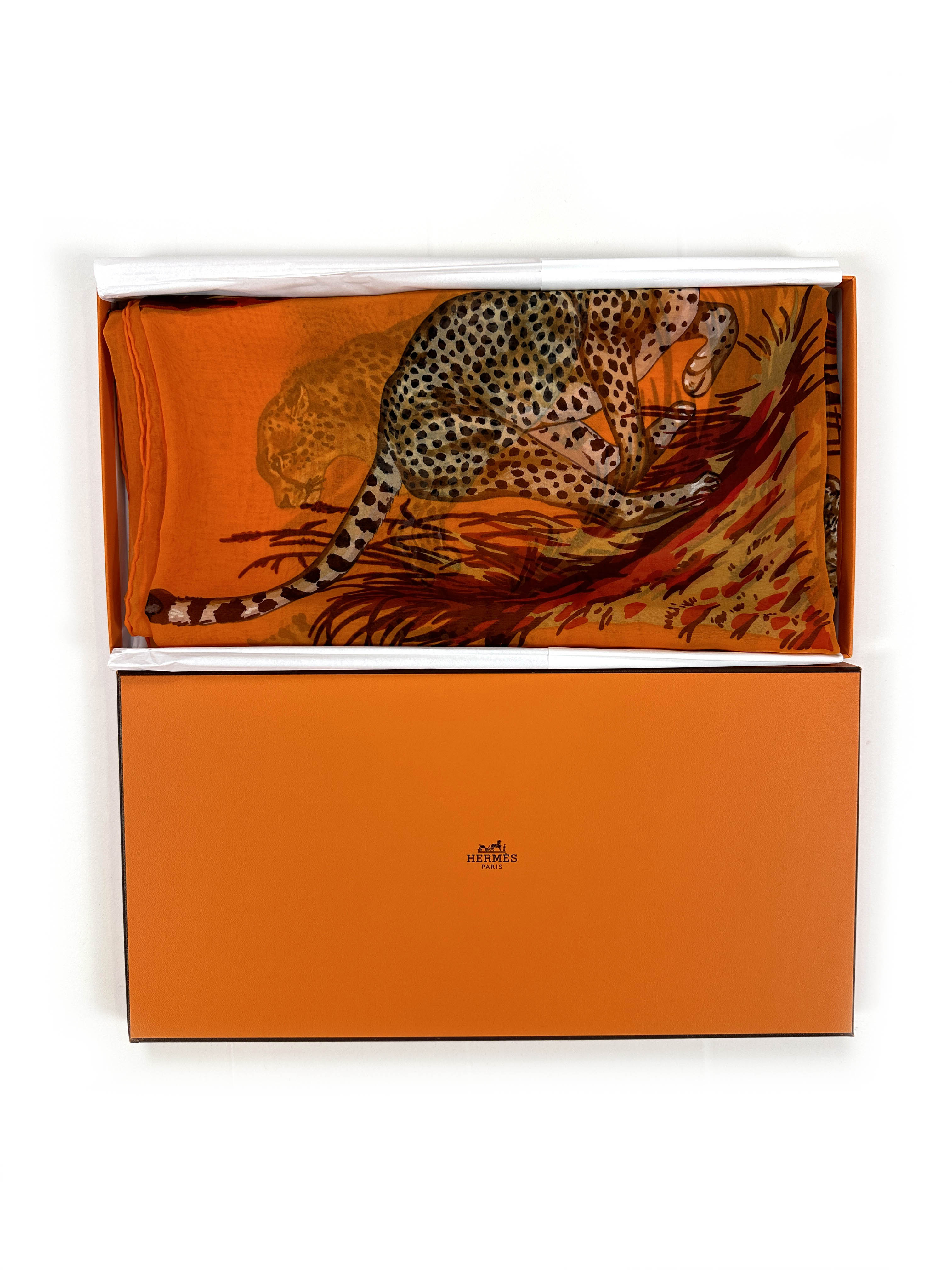 Hermès Guepards Mousseline 140