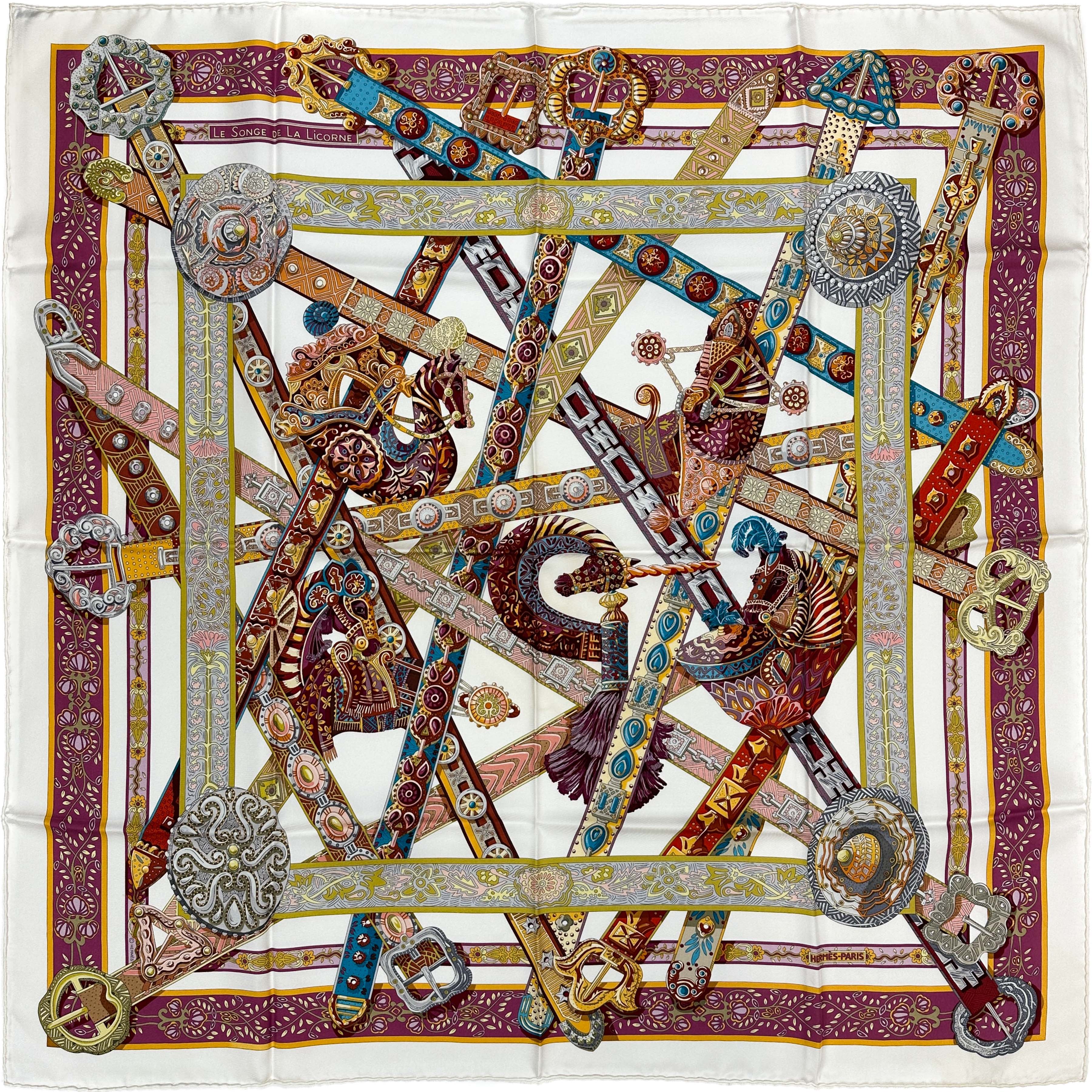 Hermès Le Songe de La Licorne 90