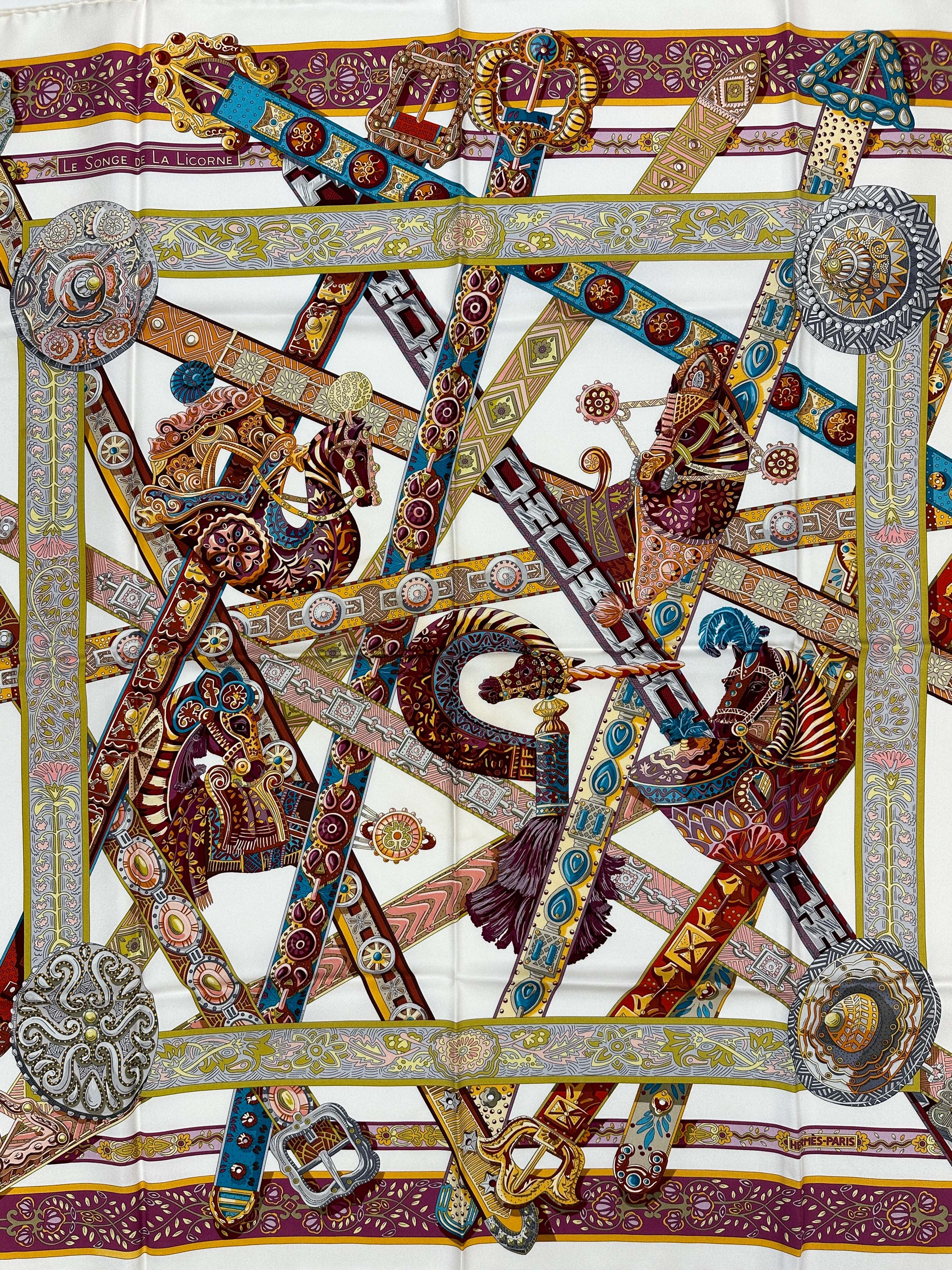 Hermès Le Songe de La Licorne 90