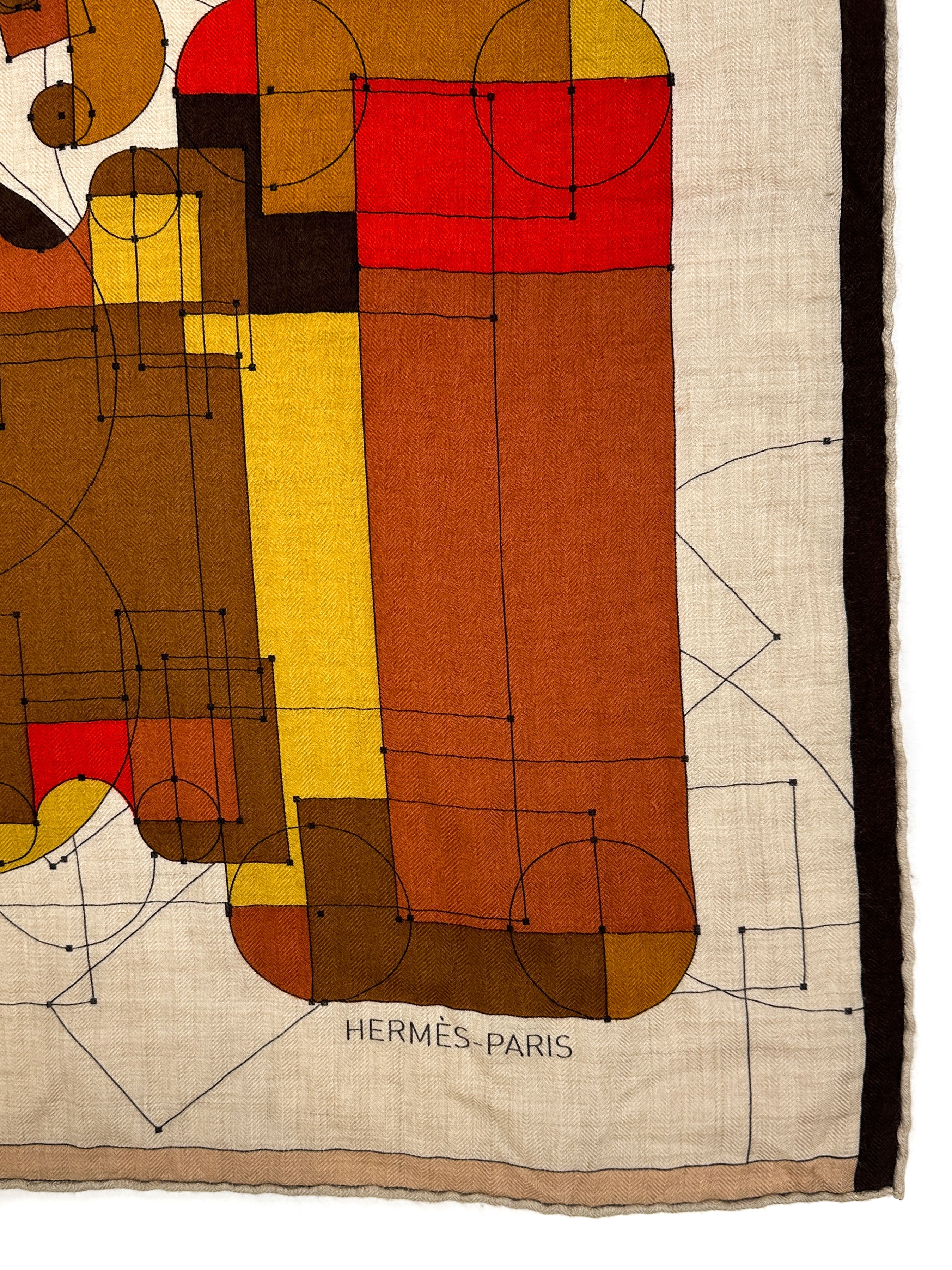 Hermès Échec Au Roi Cashmere Silk 140