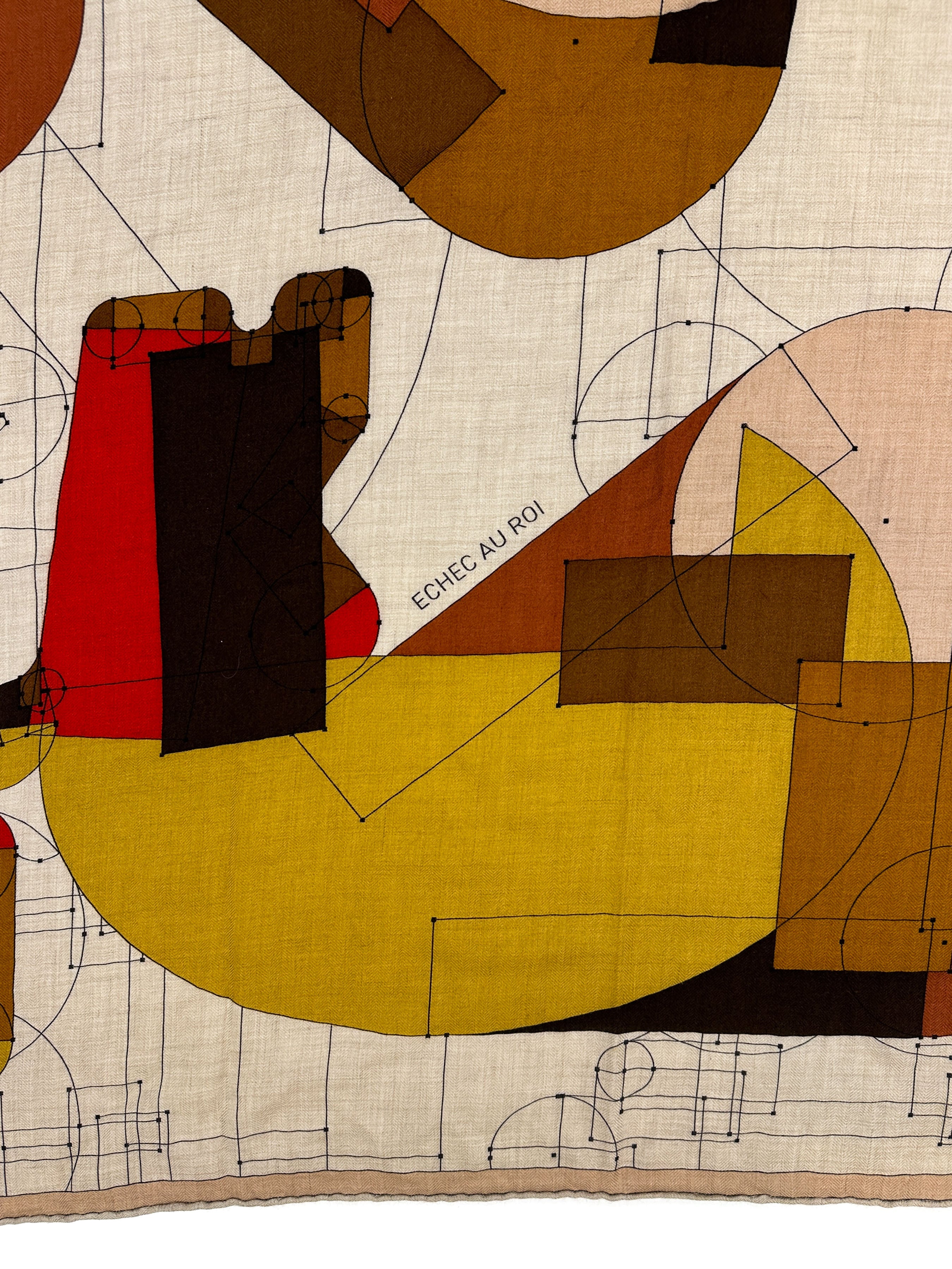 Hermès Échec Au Roi Cashmere Silk 140