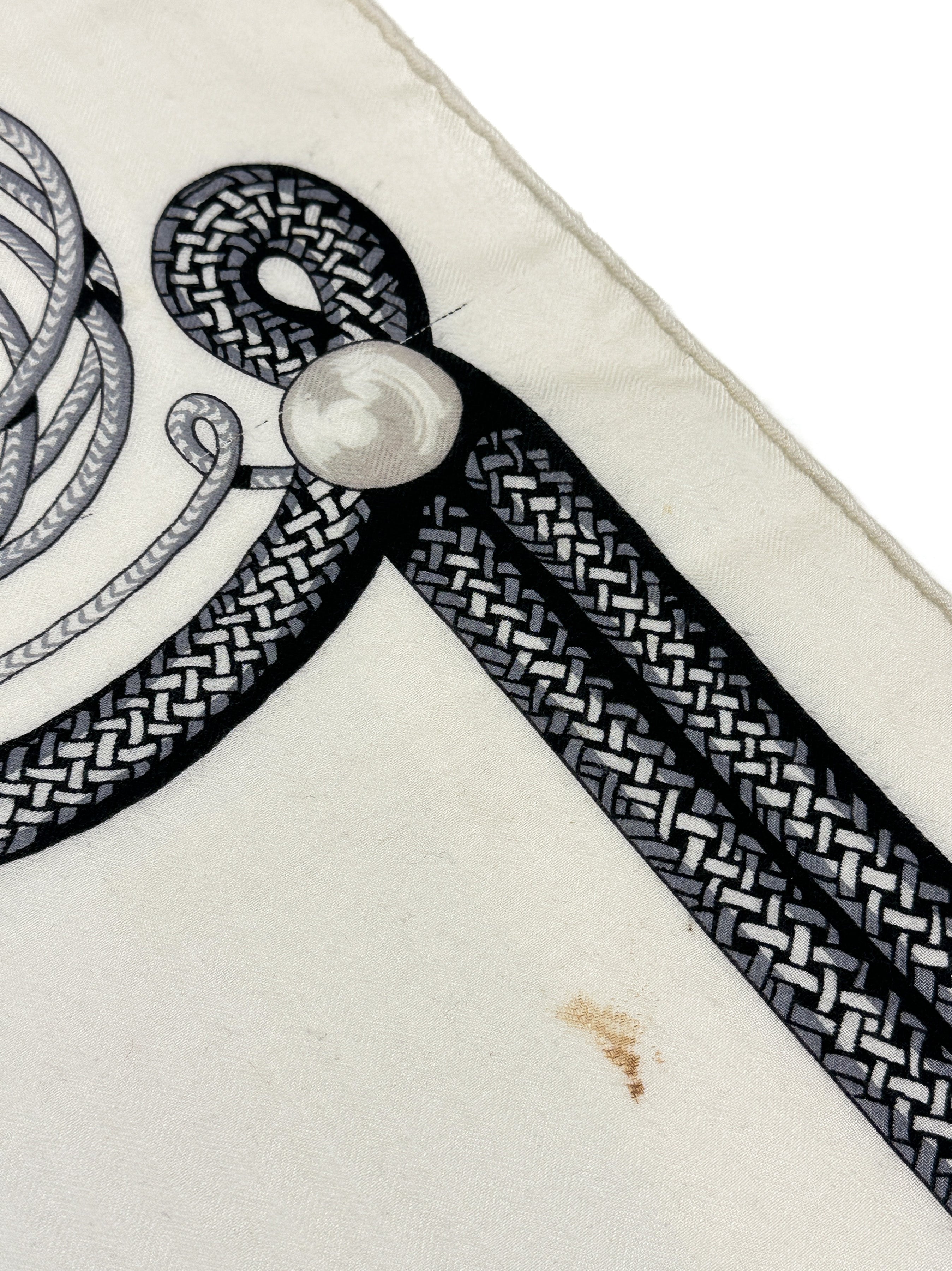 Hermès Brandebourgs Cashmere Silk 140