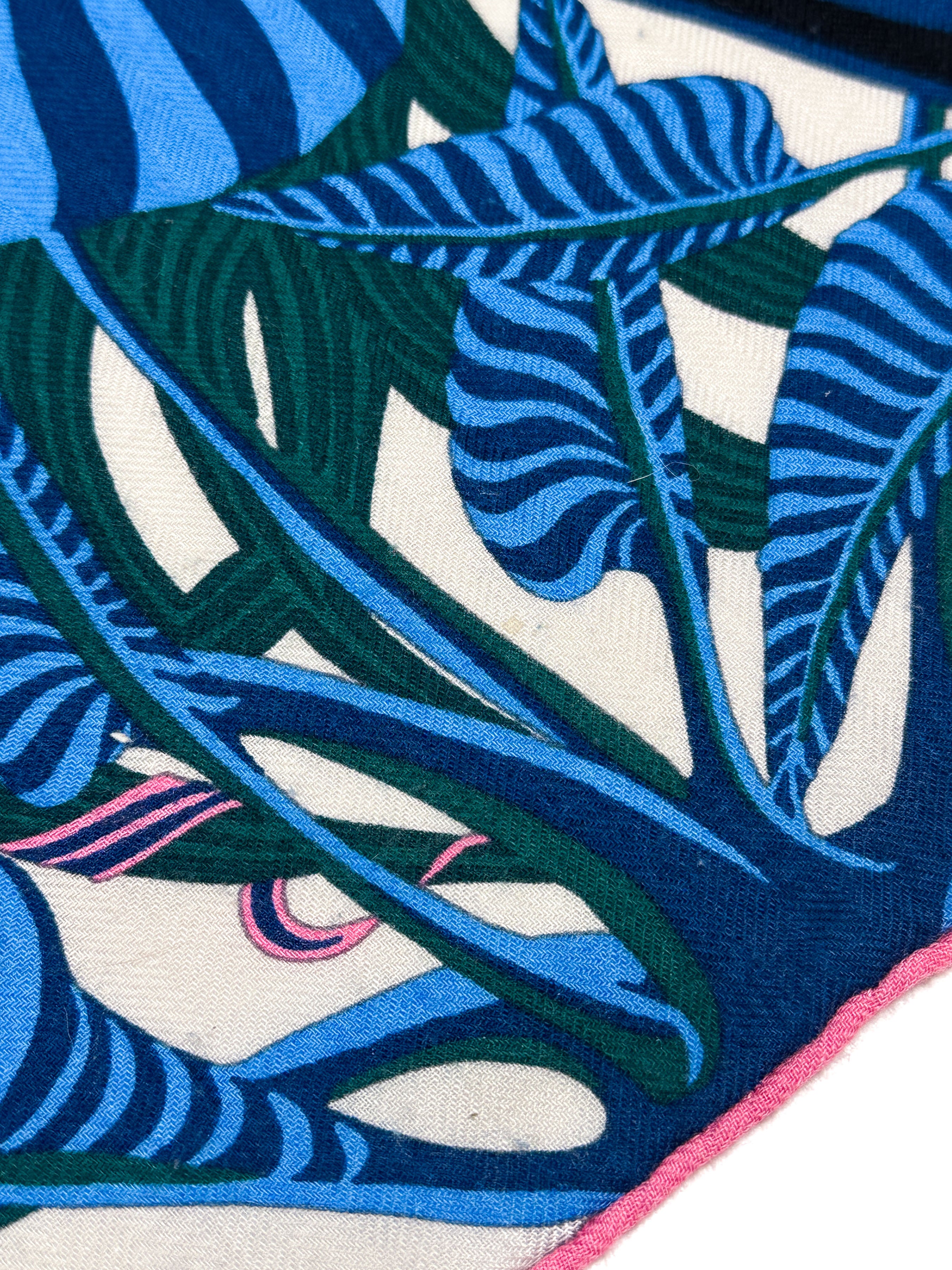Hermès Jaguar Quetzal Cashmere Silk 140