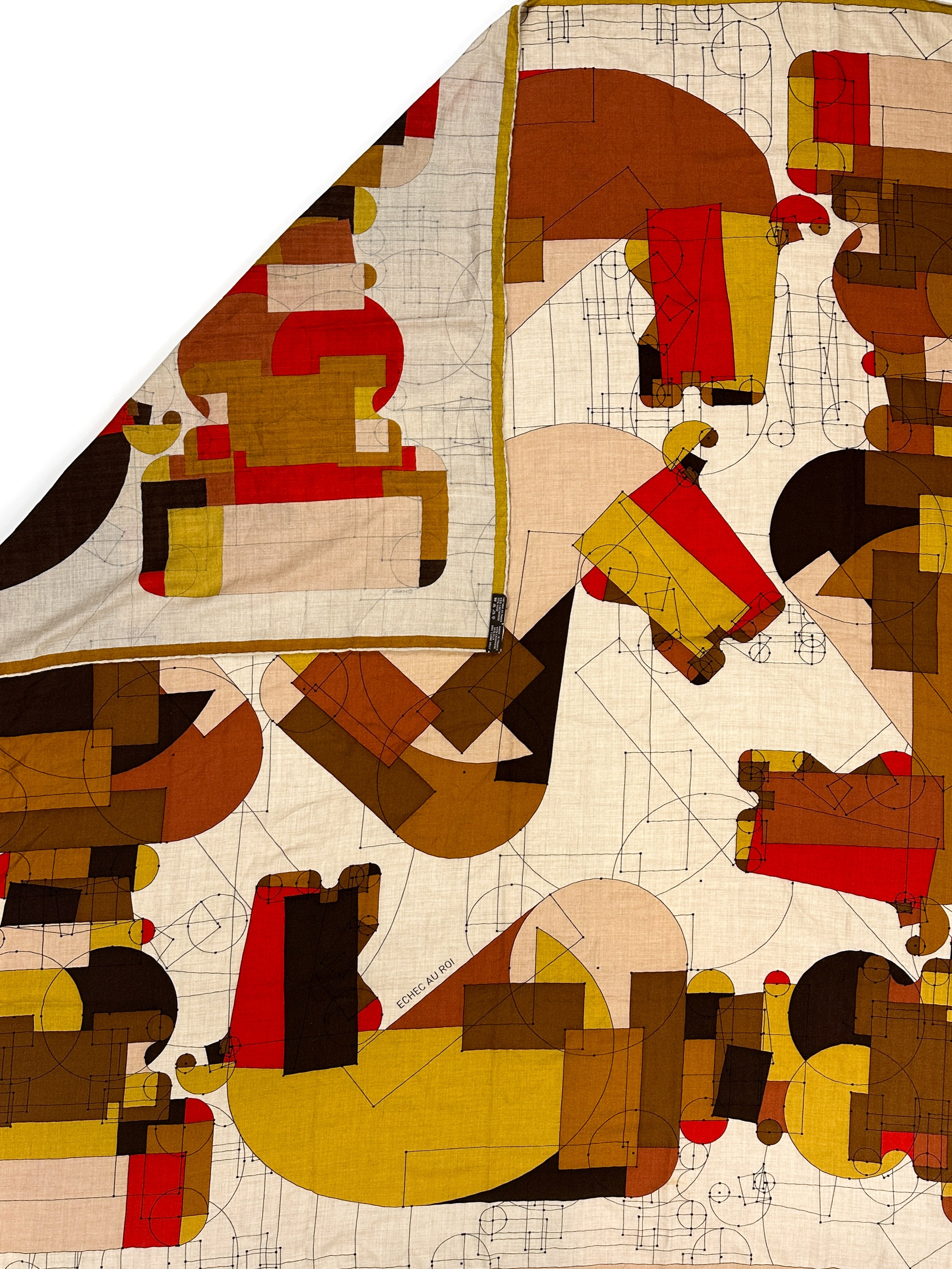 Hermès Échec Au Roi Cashmere Silk 140