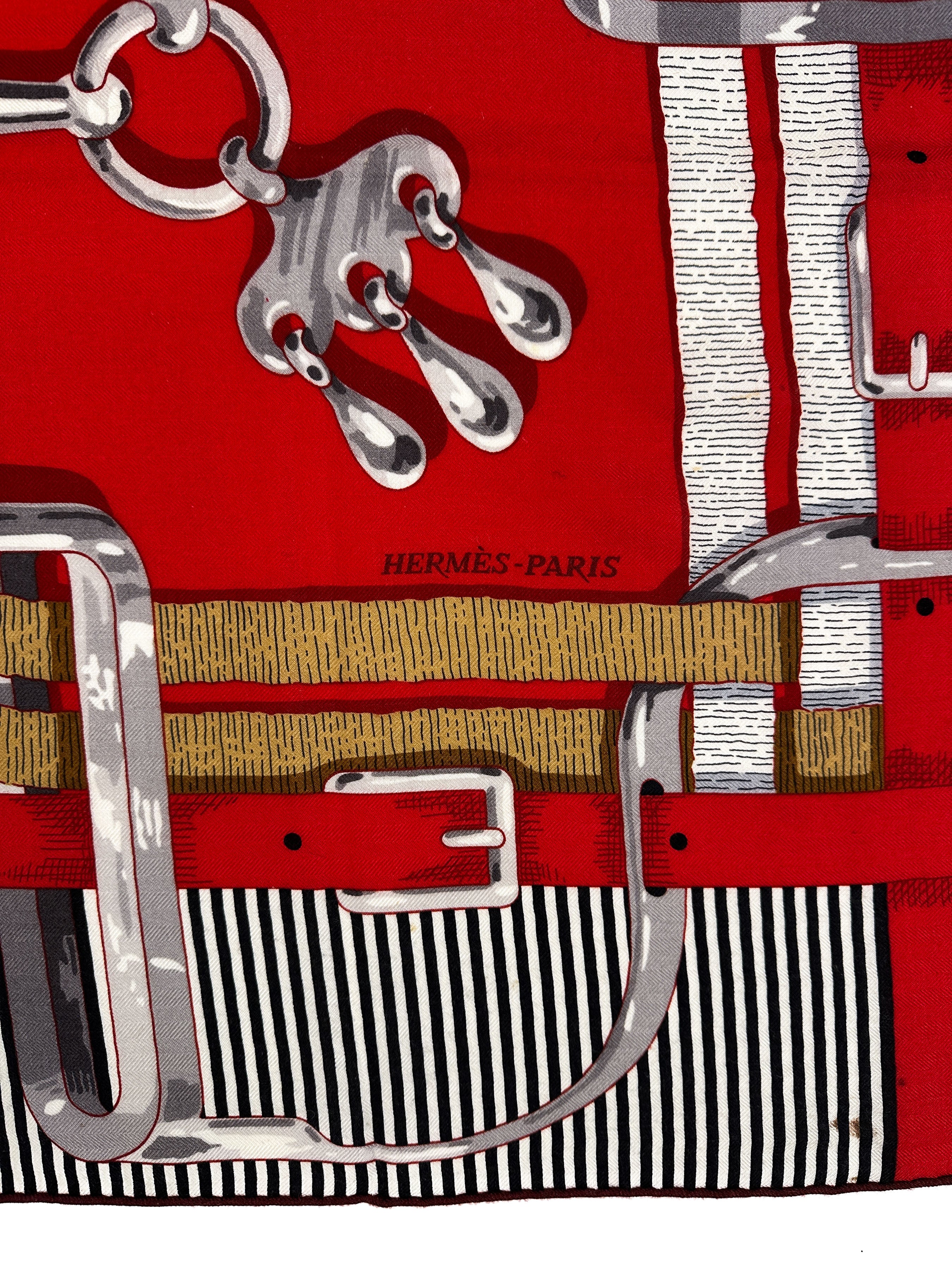 Hermès Mors à Jouets Cashmere Silk 140