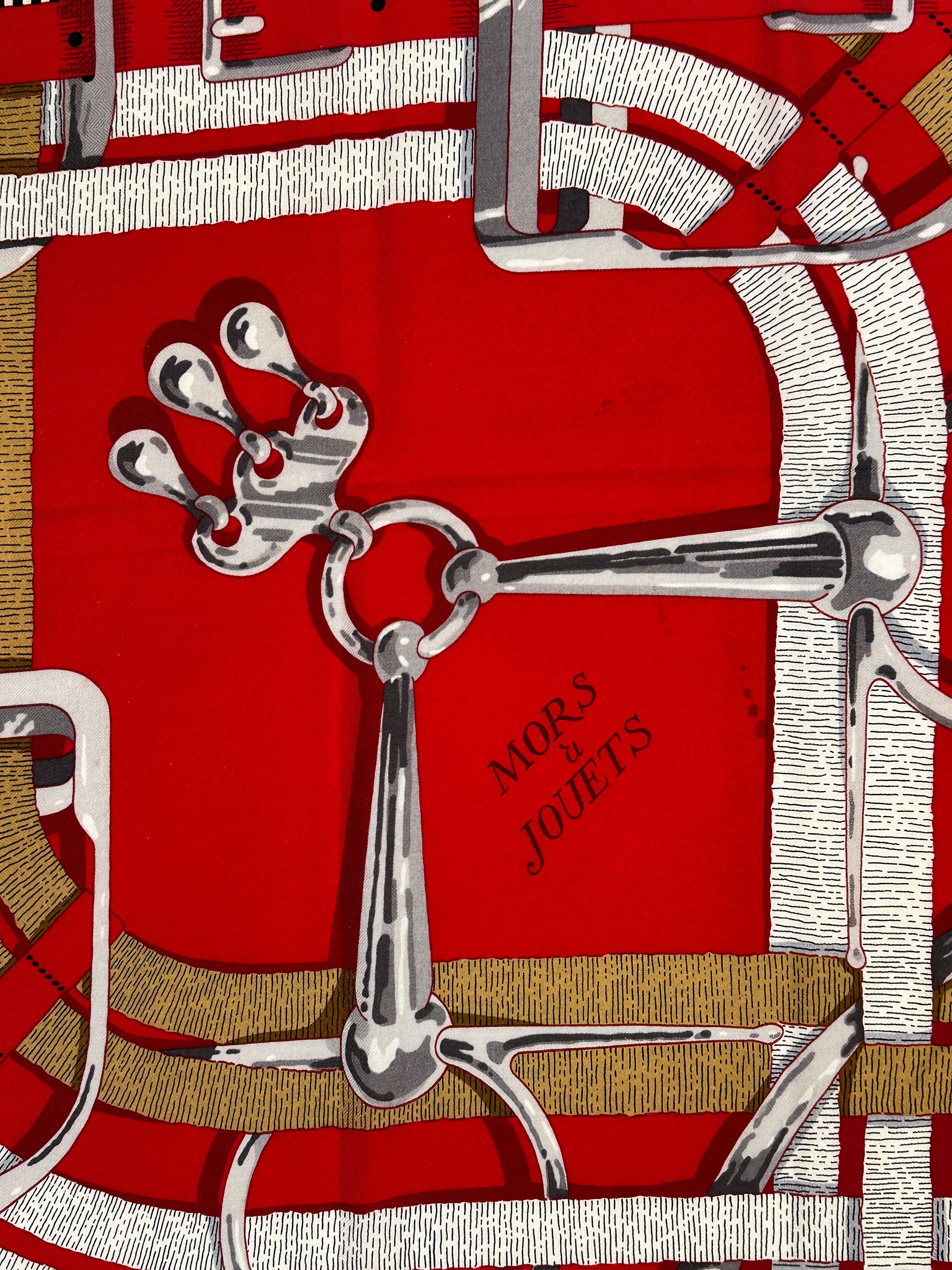 Hermès Mors à Jouets Cashmere Silk 140