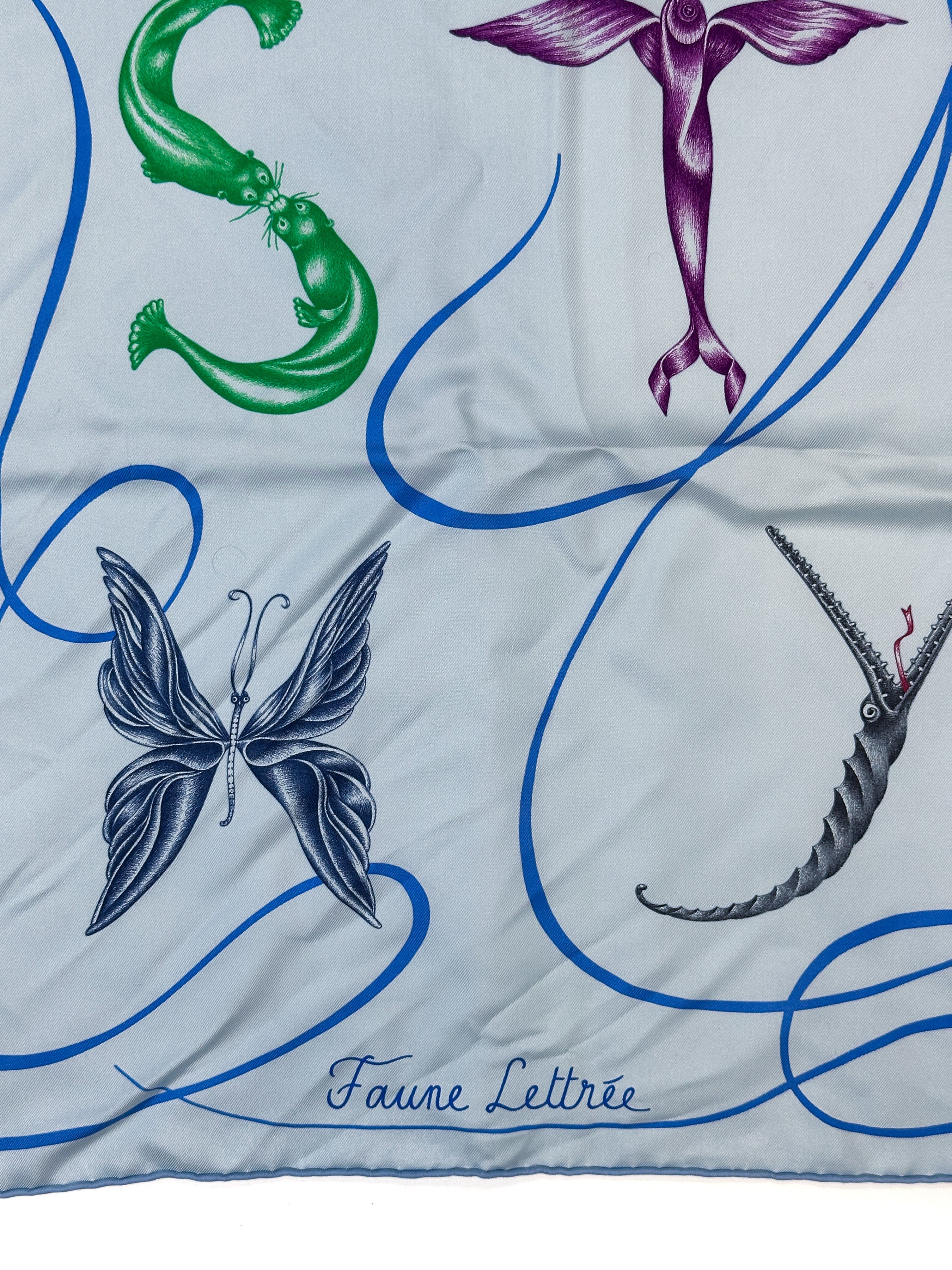 Hermès Faune Lettrée 90