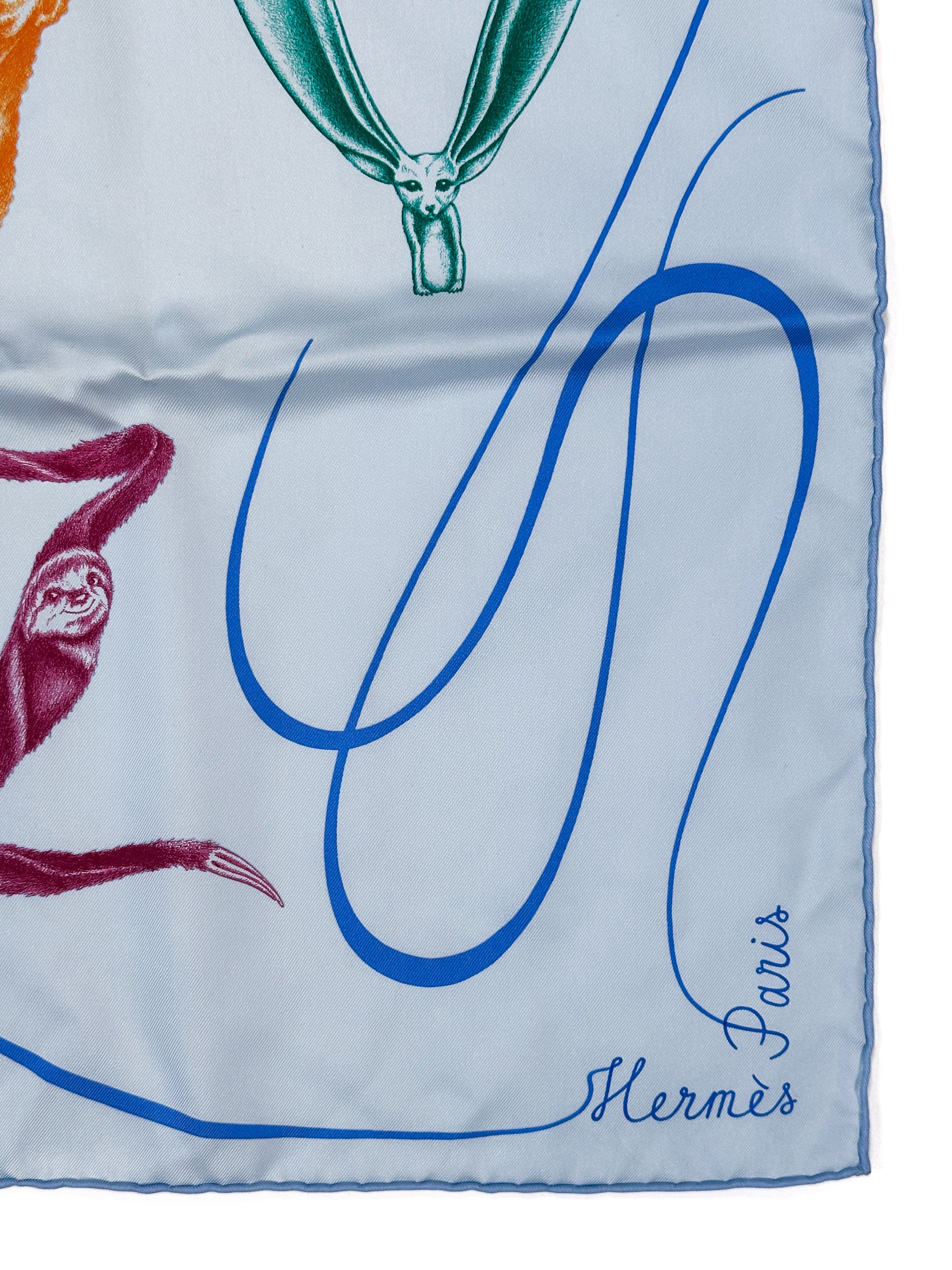 Hermès Faune Lettrée 90