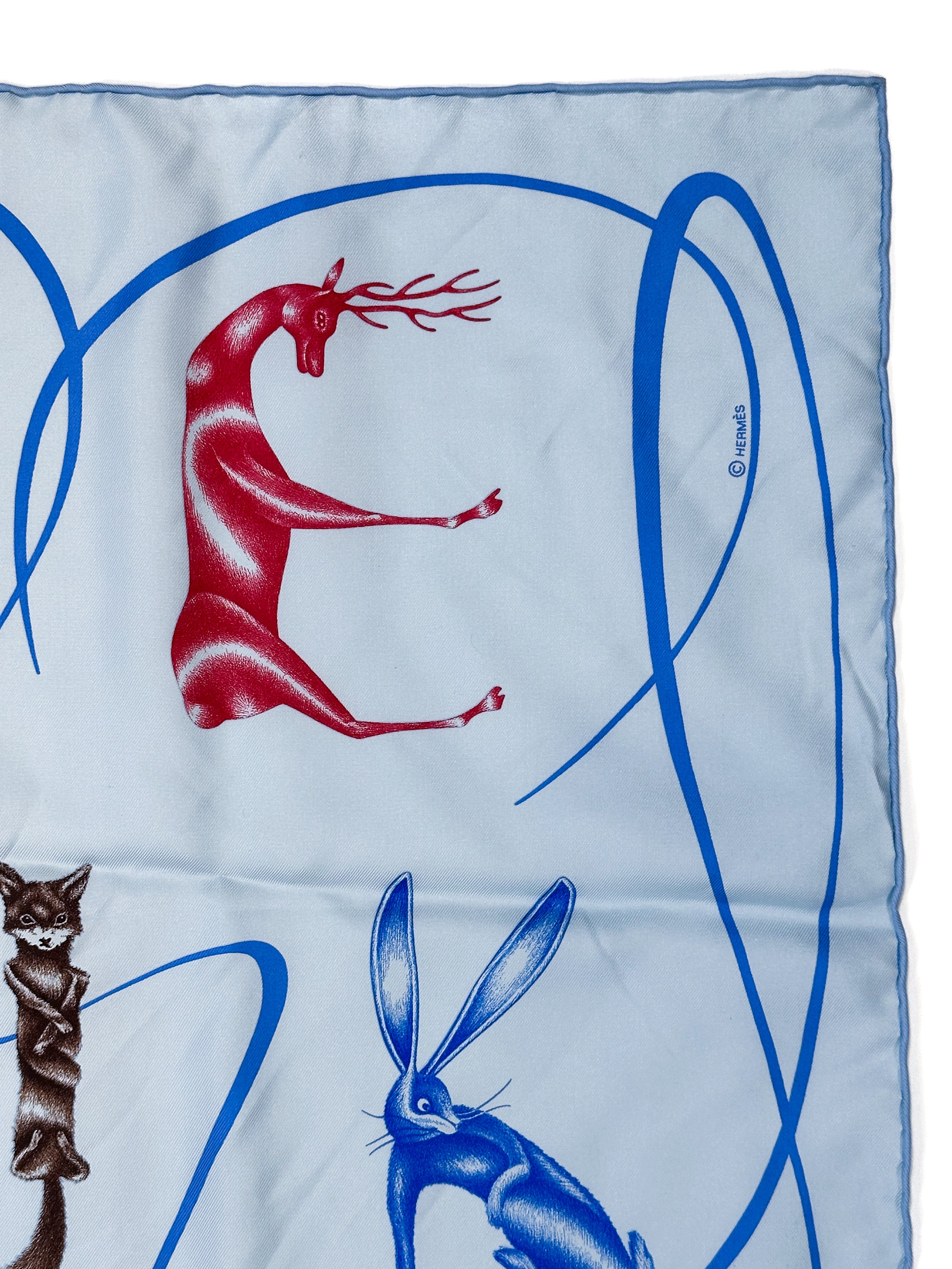 Hermès Faune Lettrée 90