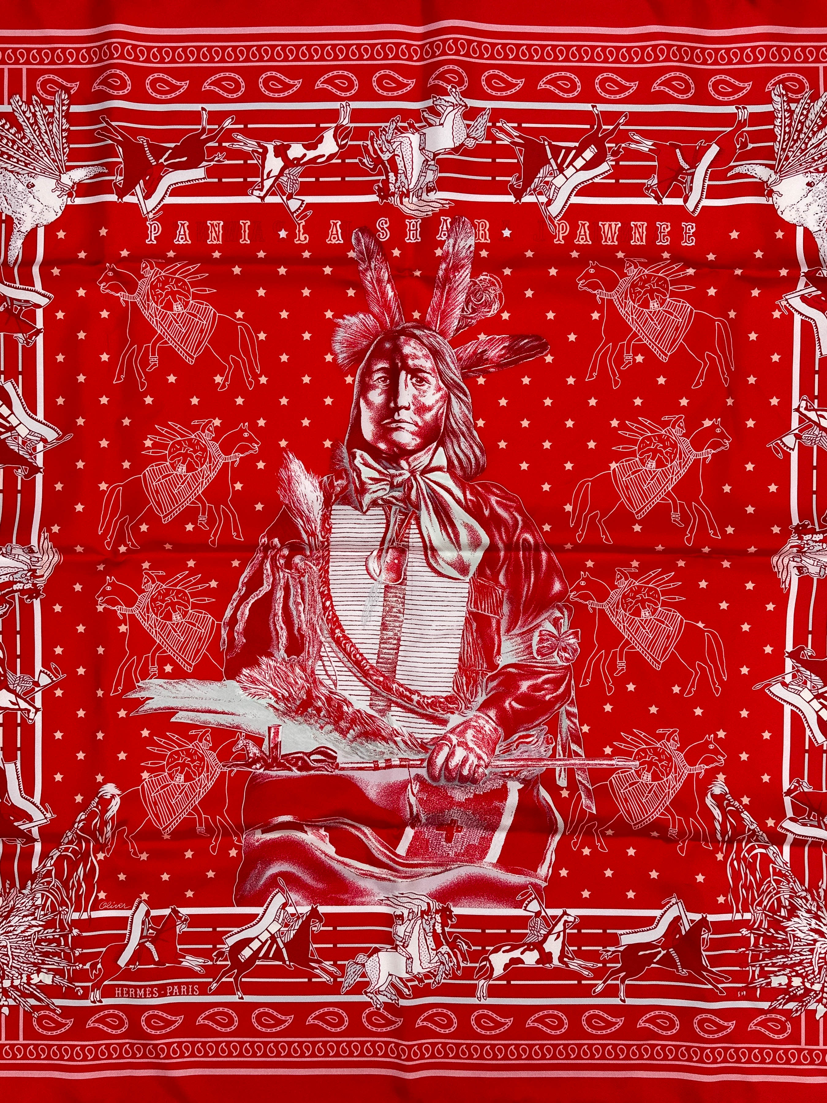 Hermès Pani La Shar Pawnee Double Face 90