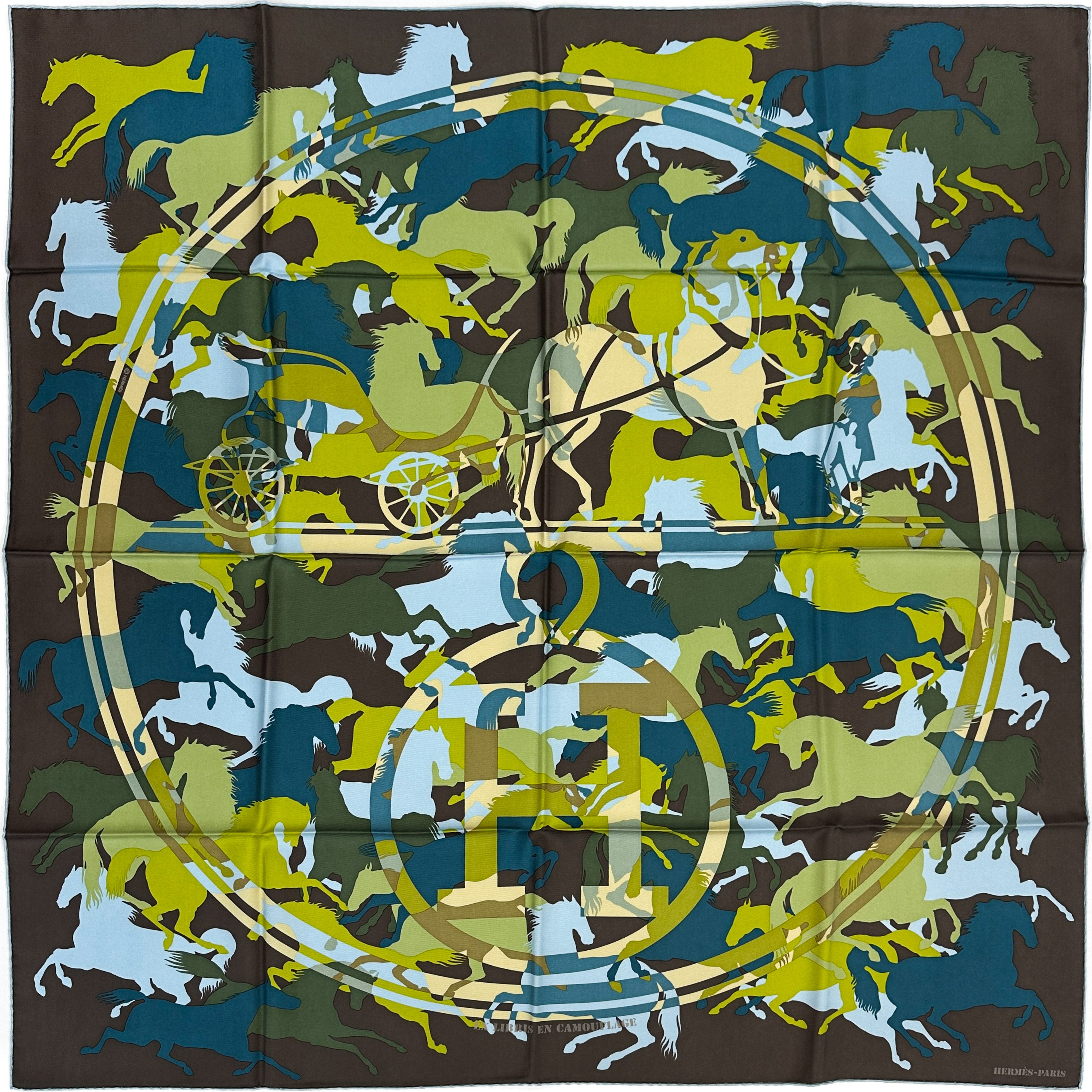 Hermès Ex Libris En Camouflage 90