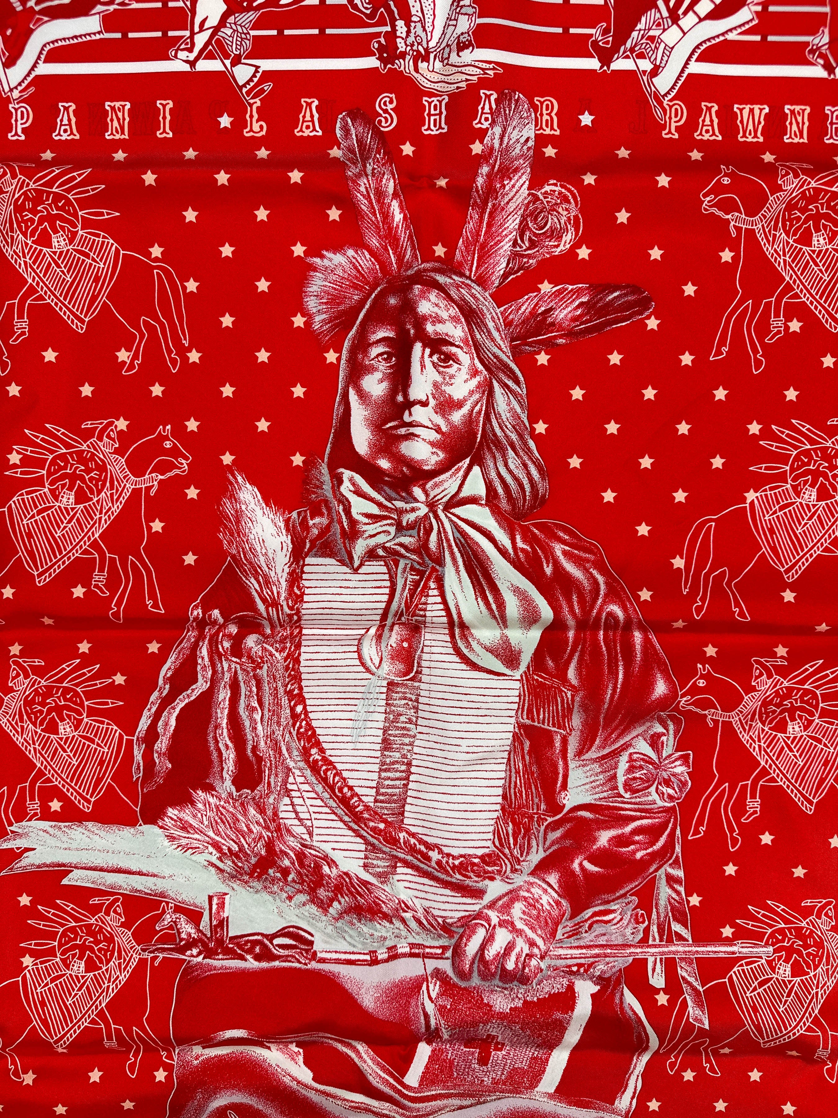 Hermès Pani La Shar Pawnee Double Face 90