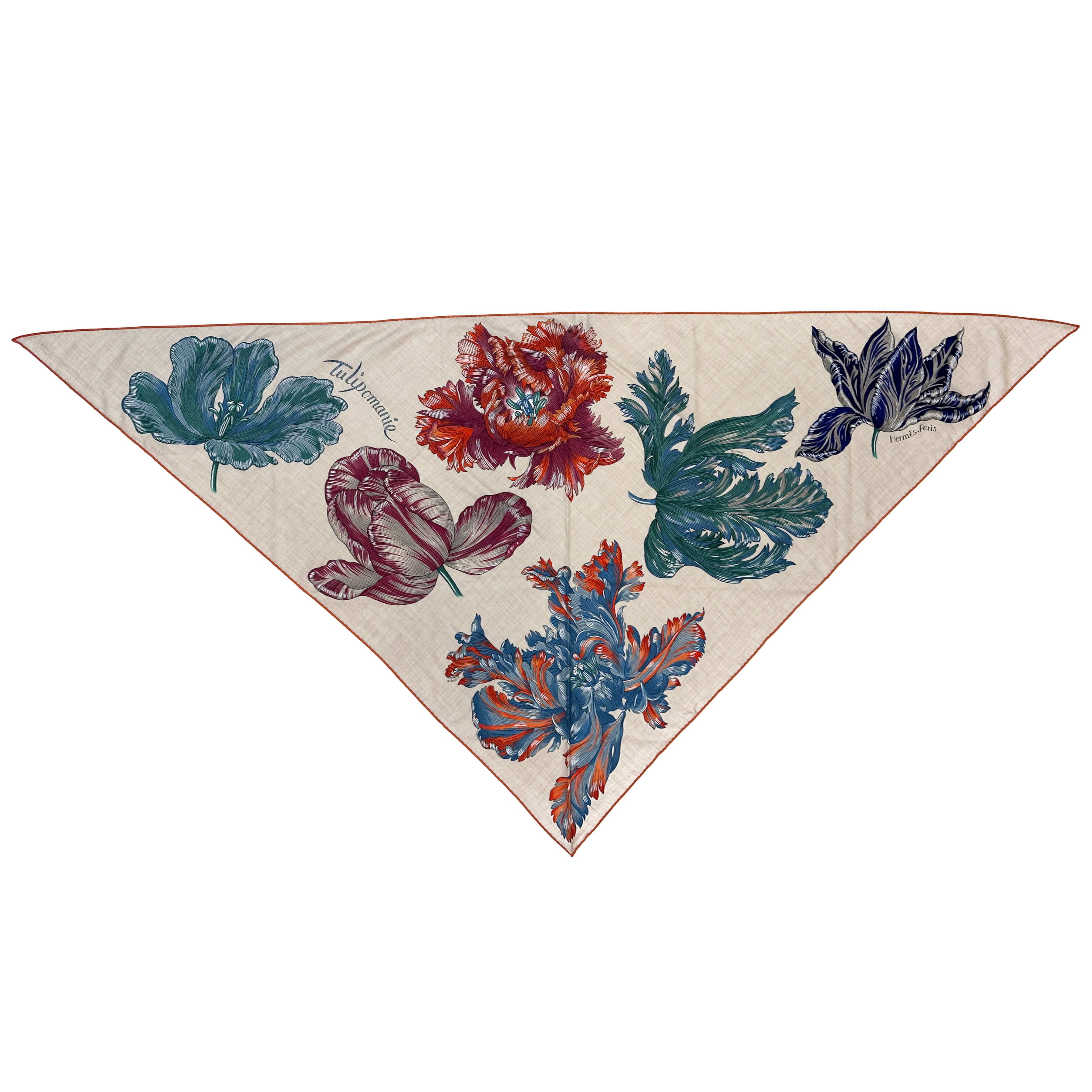 Hermès Tulipomanie Cashmere Silk Giant Triangle