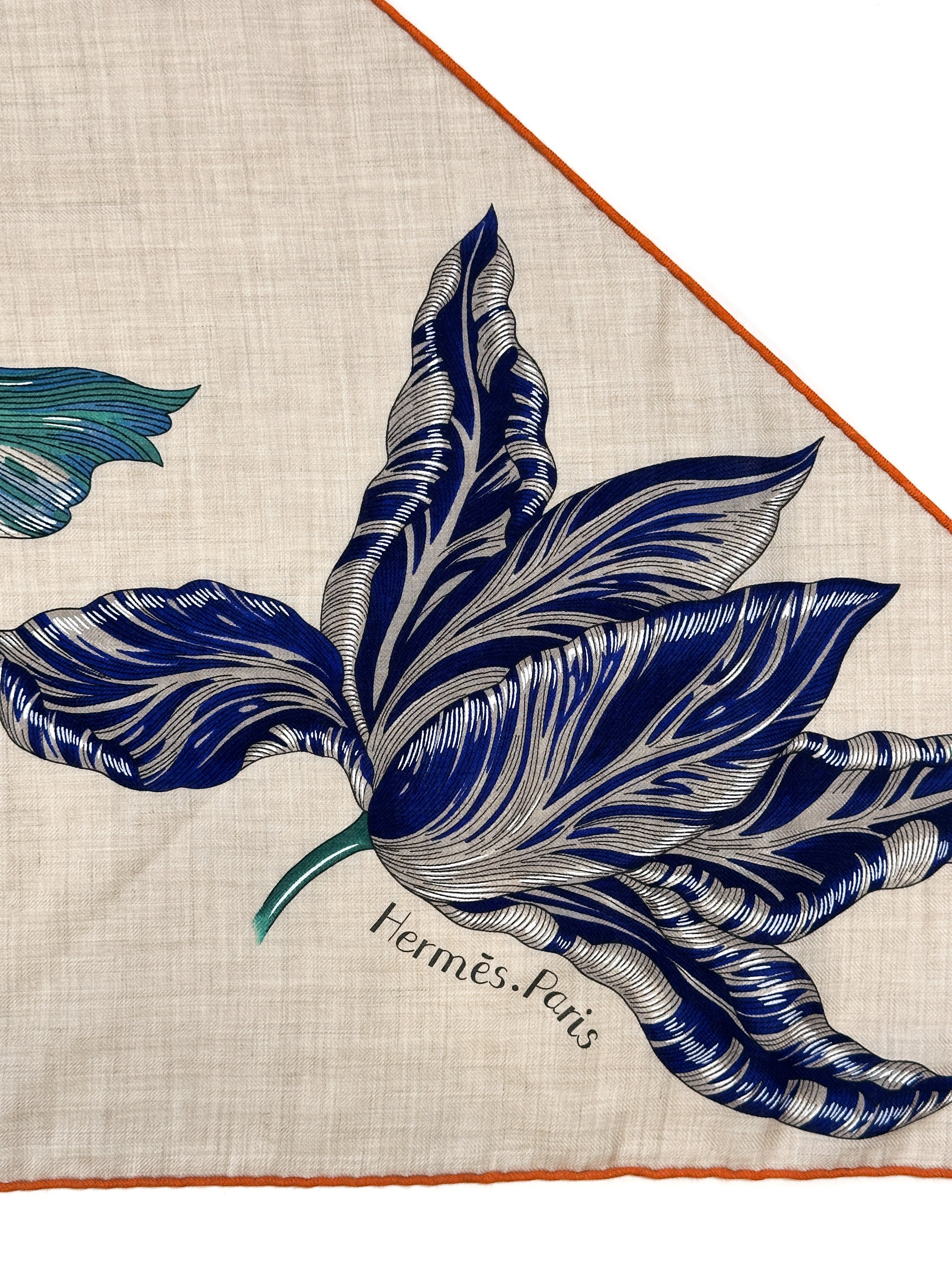 Hermès Tulipomanie Cashmere Silk Giant Triangle