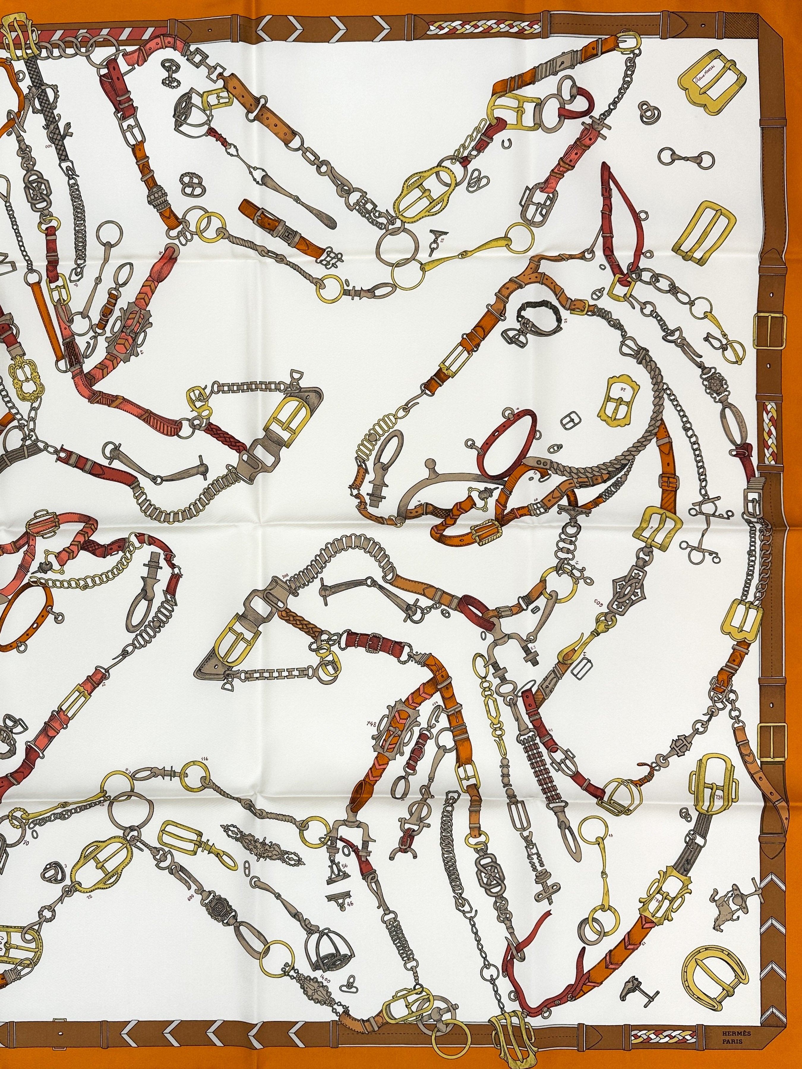Hermès Les Chevaux Dechaines 90