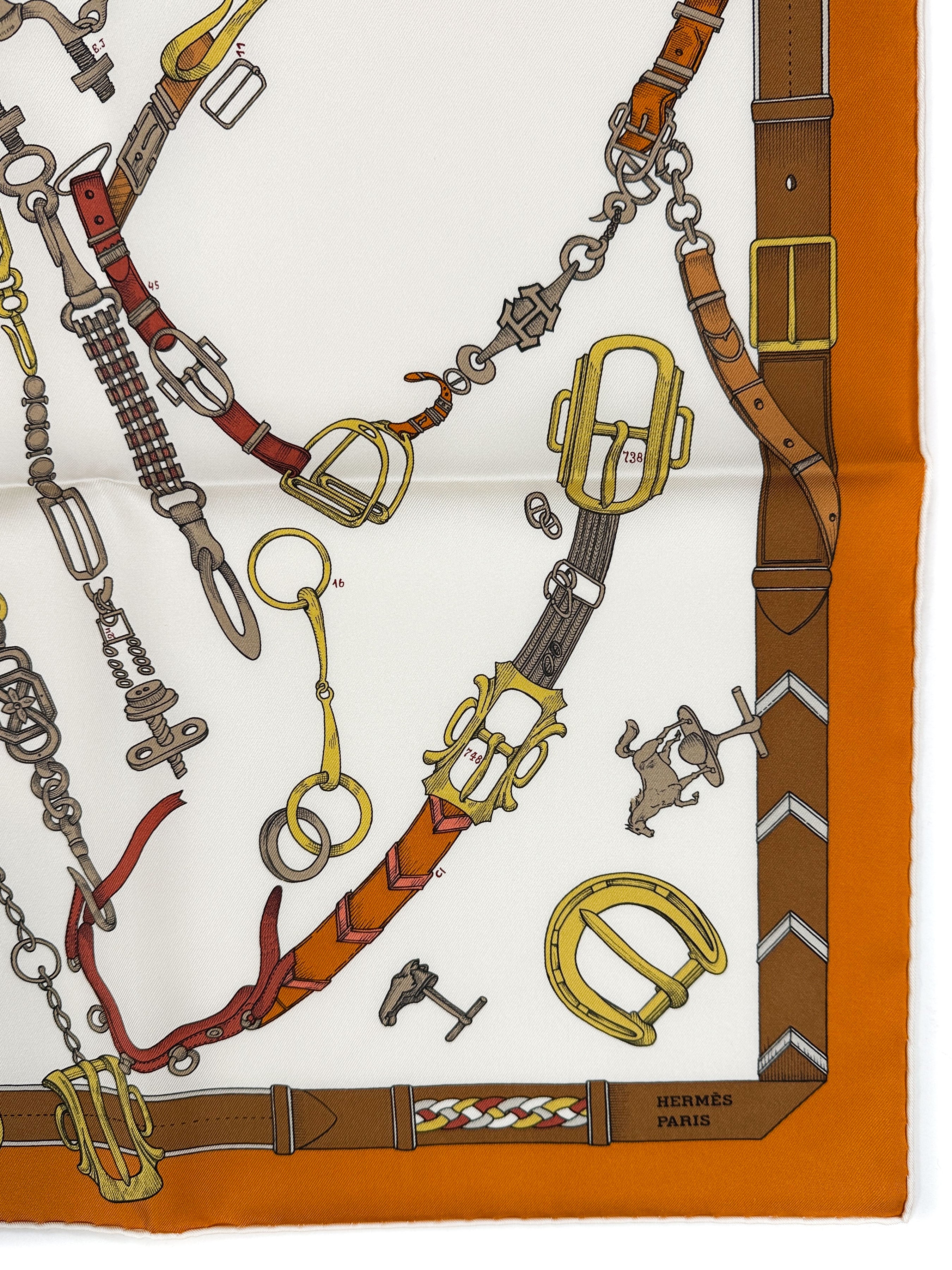Hermès Les Chevaux Dechaines 90