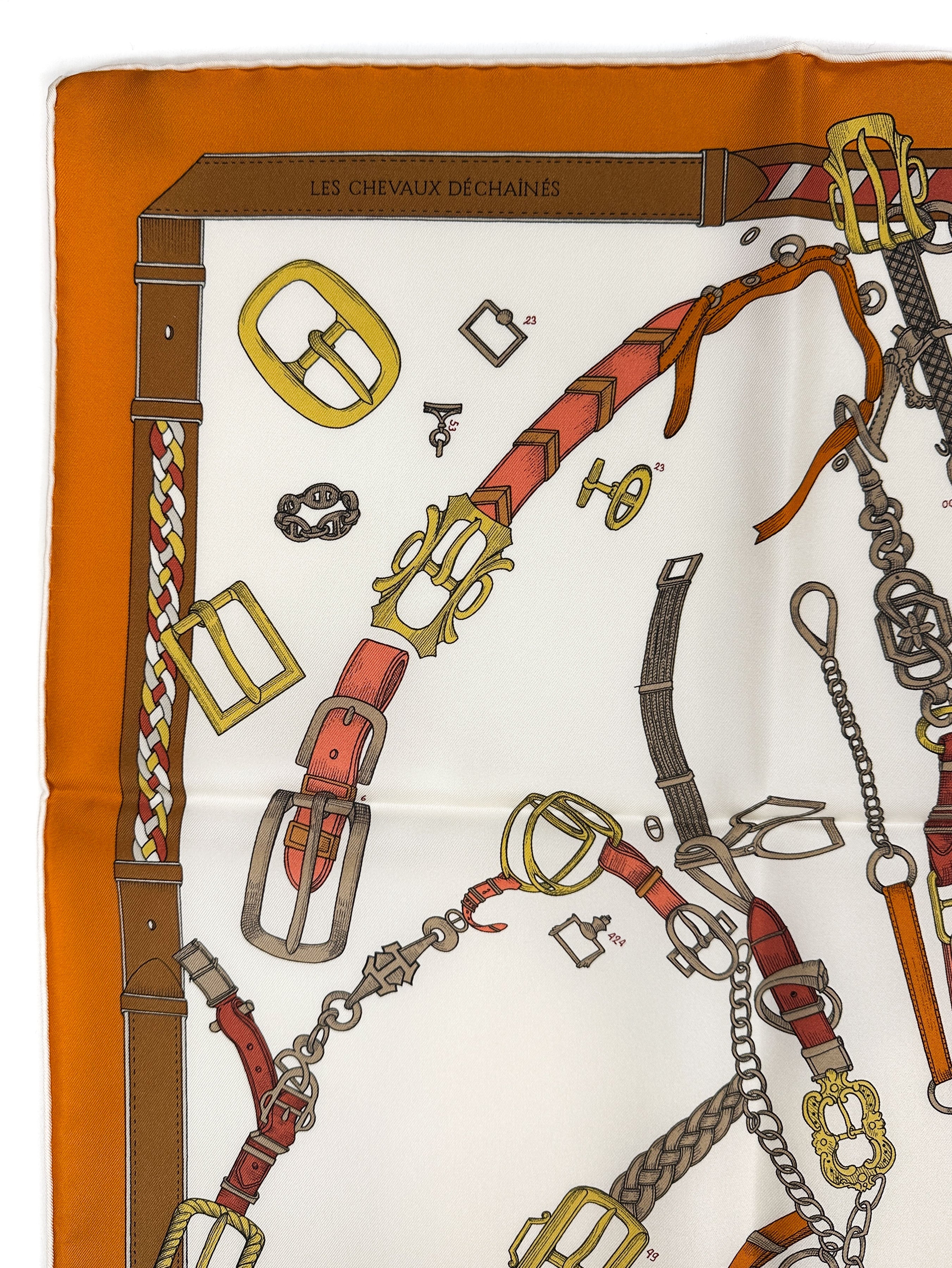 Hermès Les Chevaux Dechaines 90