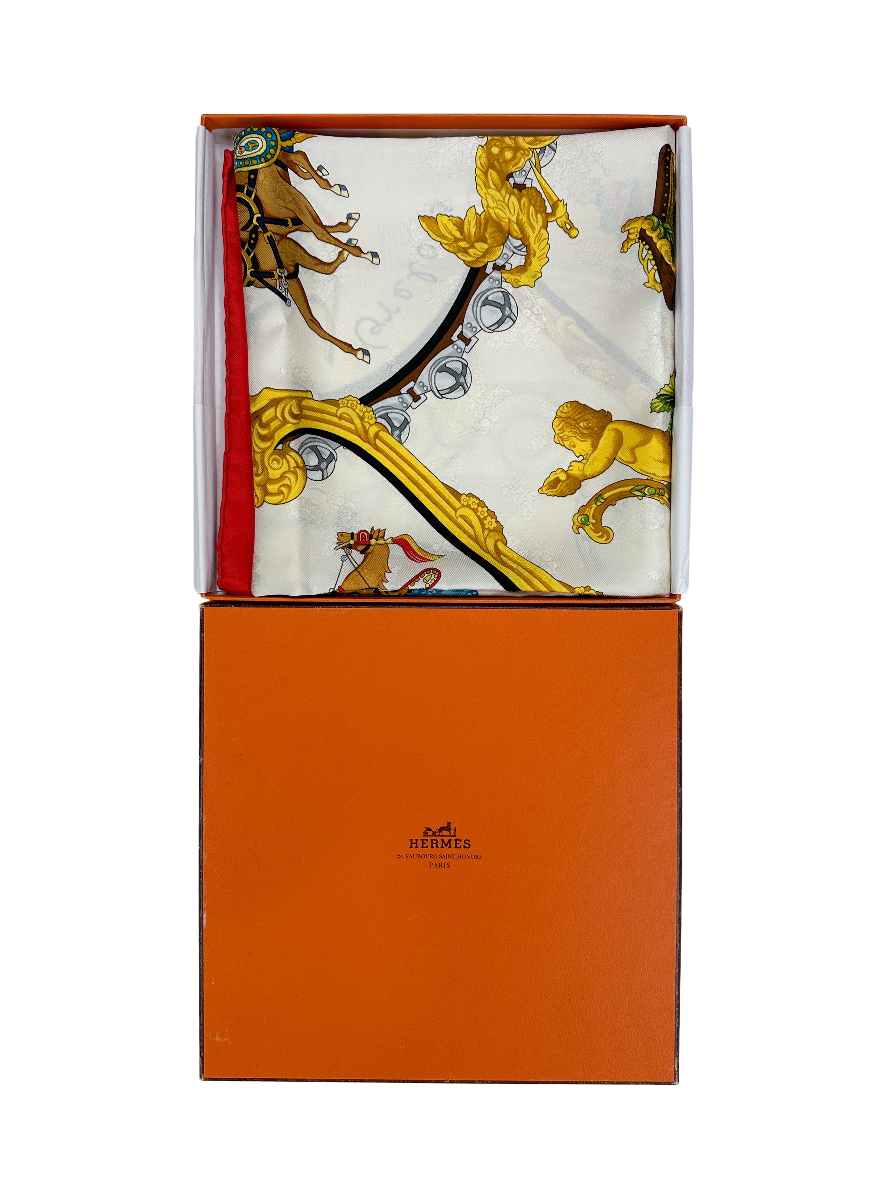 Hermès Plumes et Grelots Jacquard 90