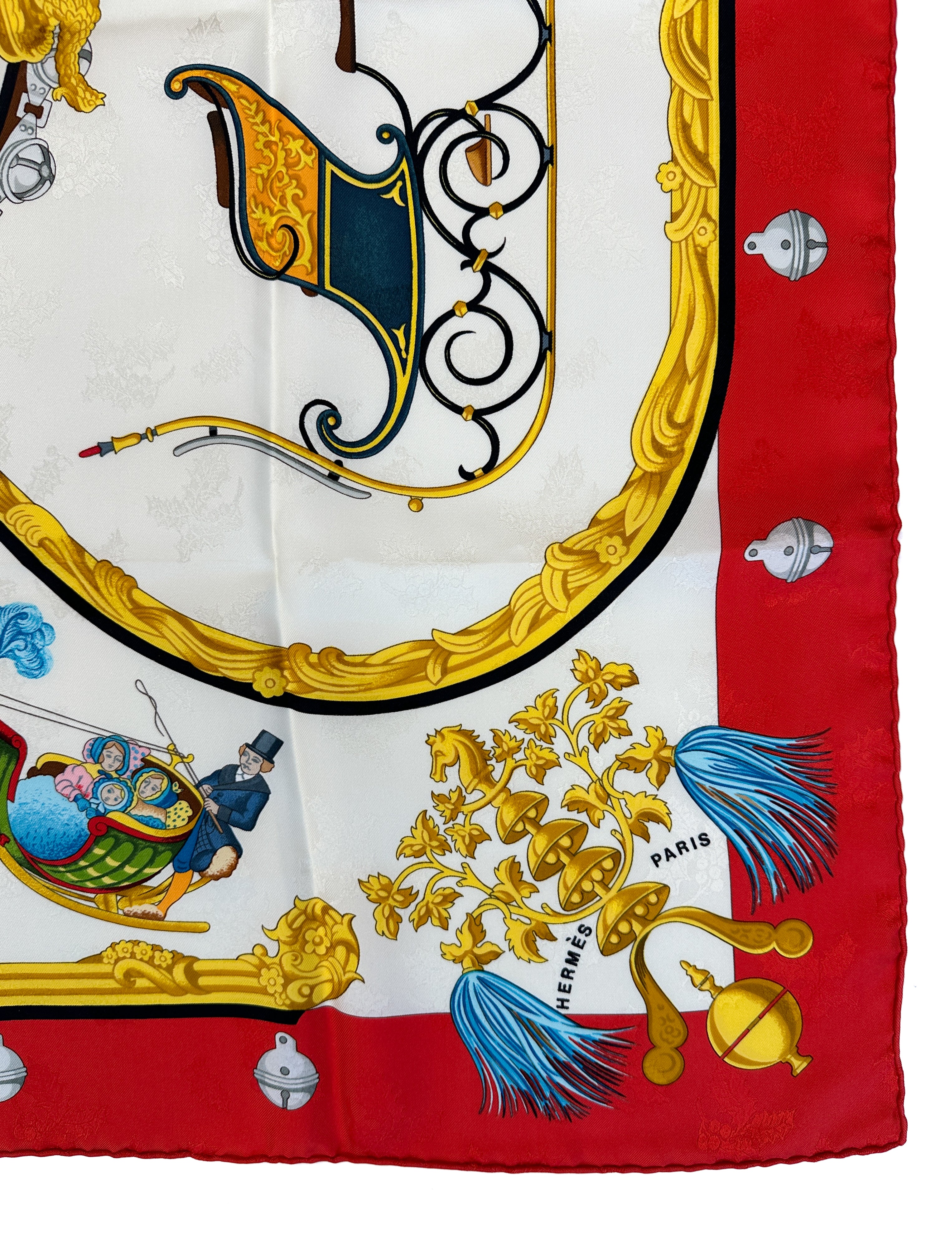 Hermès Plumes et Grelots Jacquard 90