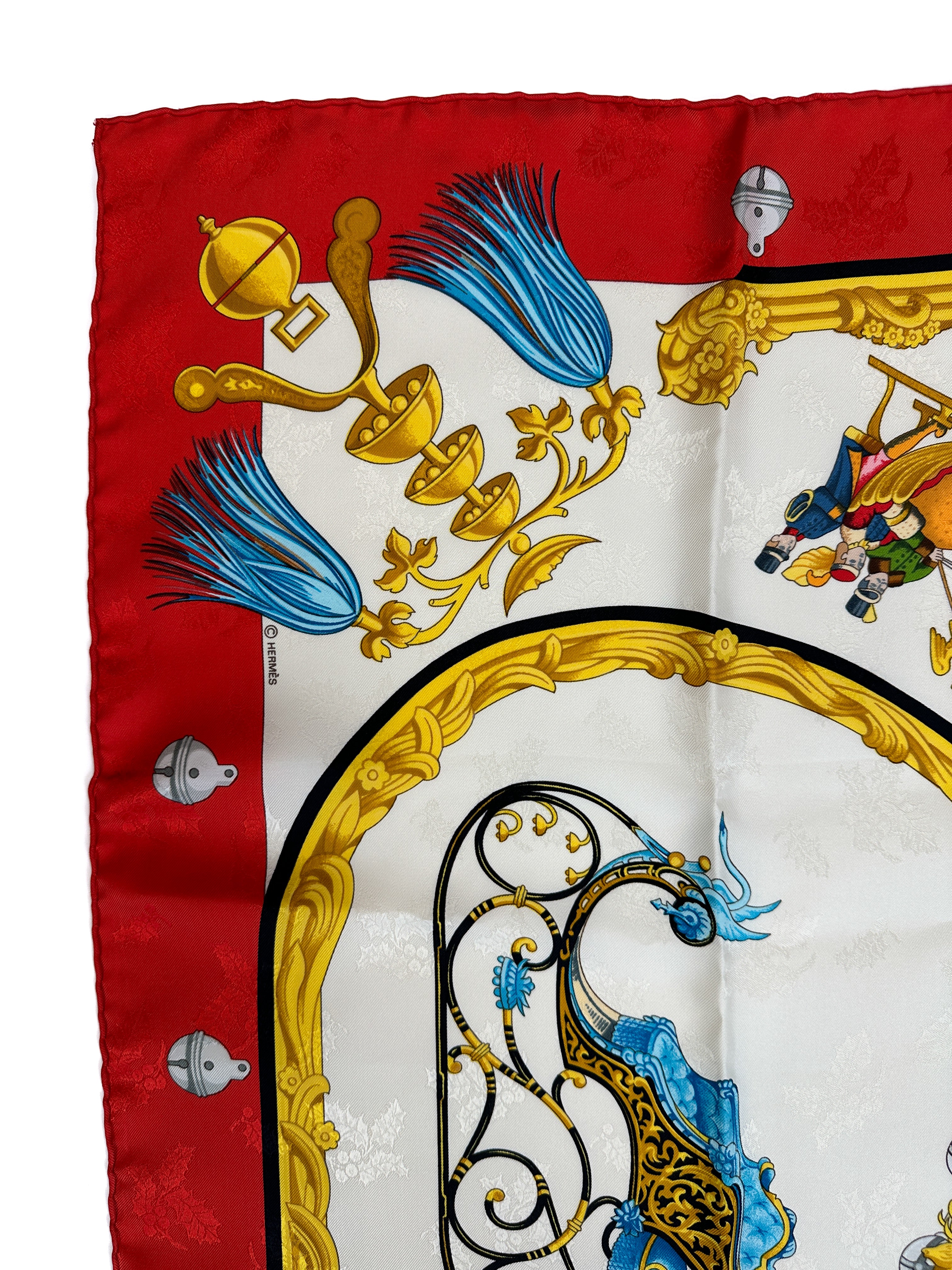 Hermès Plumes et Grelots Jacquard 90