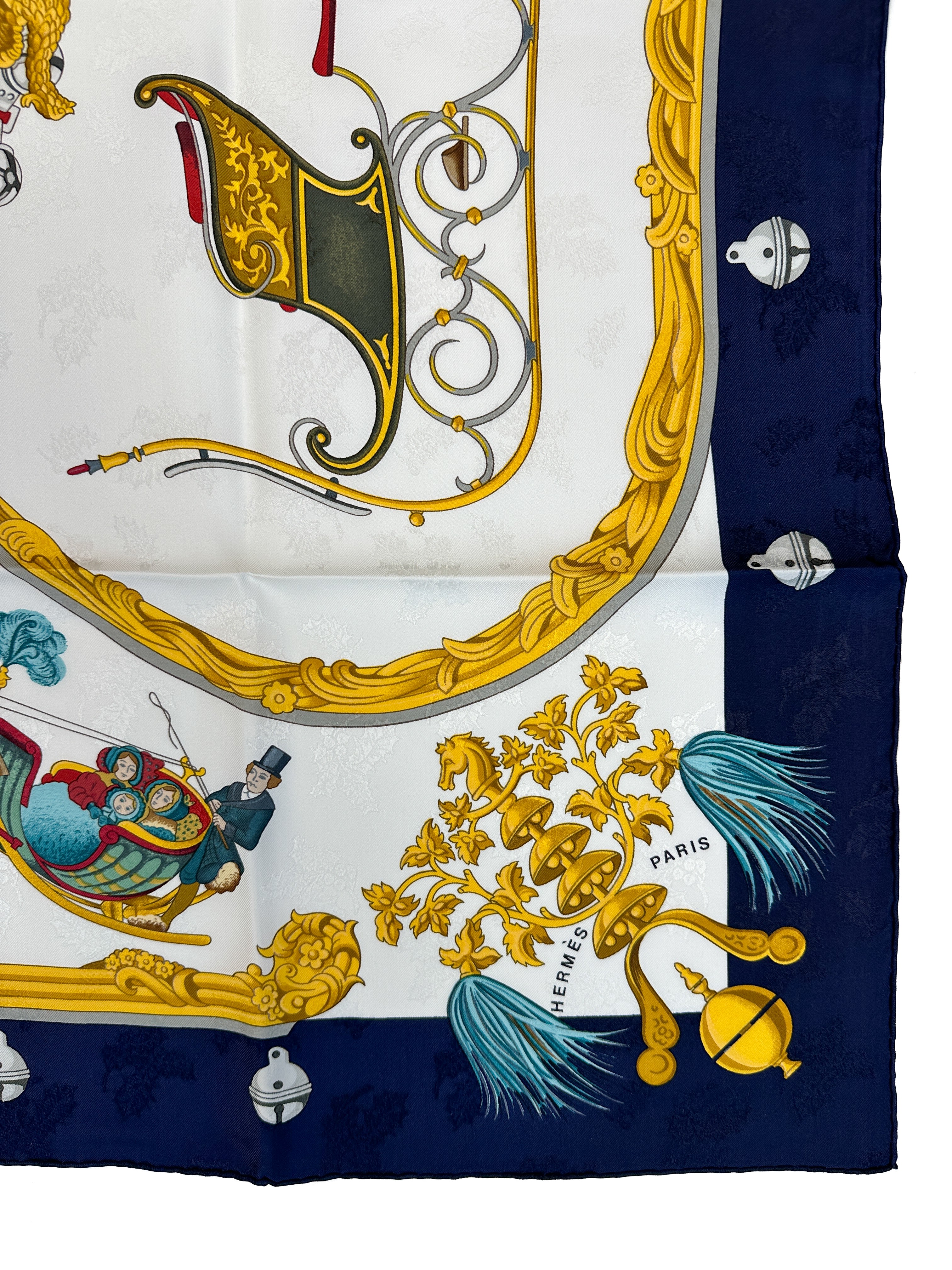 Hermès Plumes et Grelots Jacquard 90