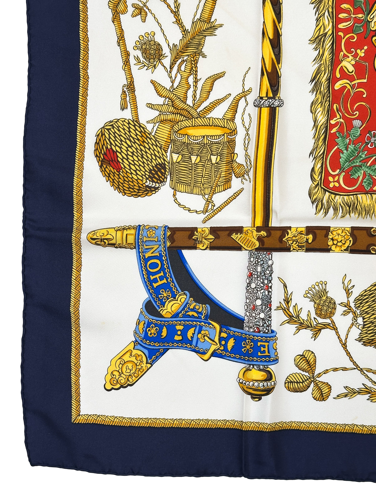 Hermès Special Edition 1977 The Queen's Silver Jubilee Dieu et Mon Droit 90