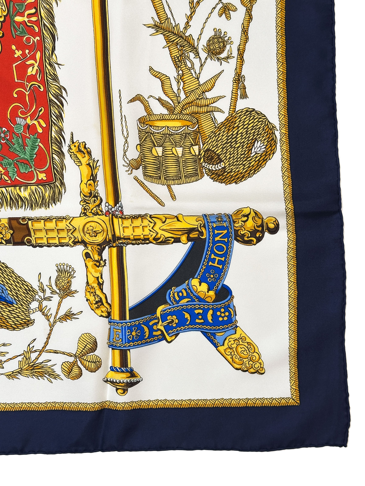 Hermès Special Edition 1977 The Queen's Silver Jubilee Dieu et Mon Droit 90