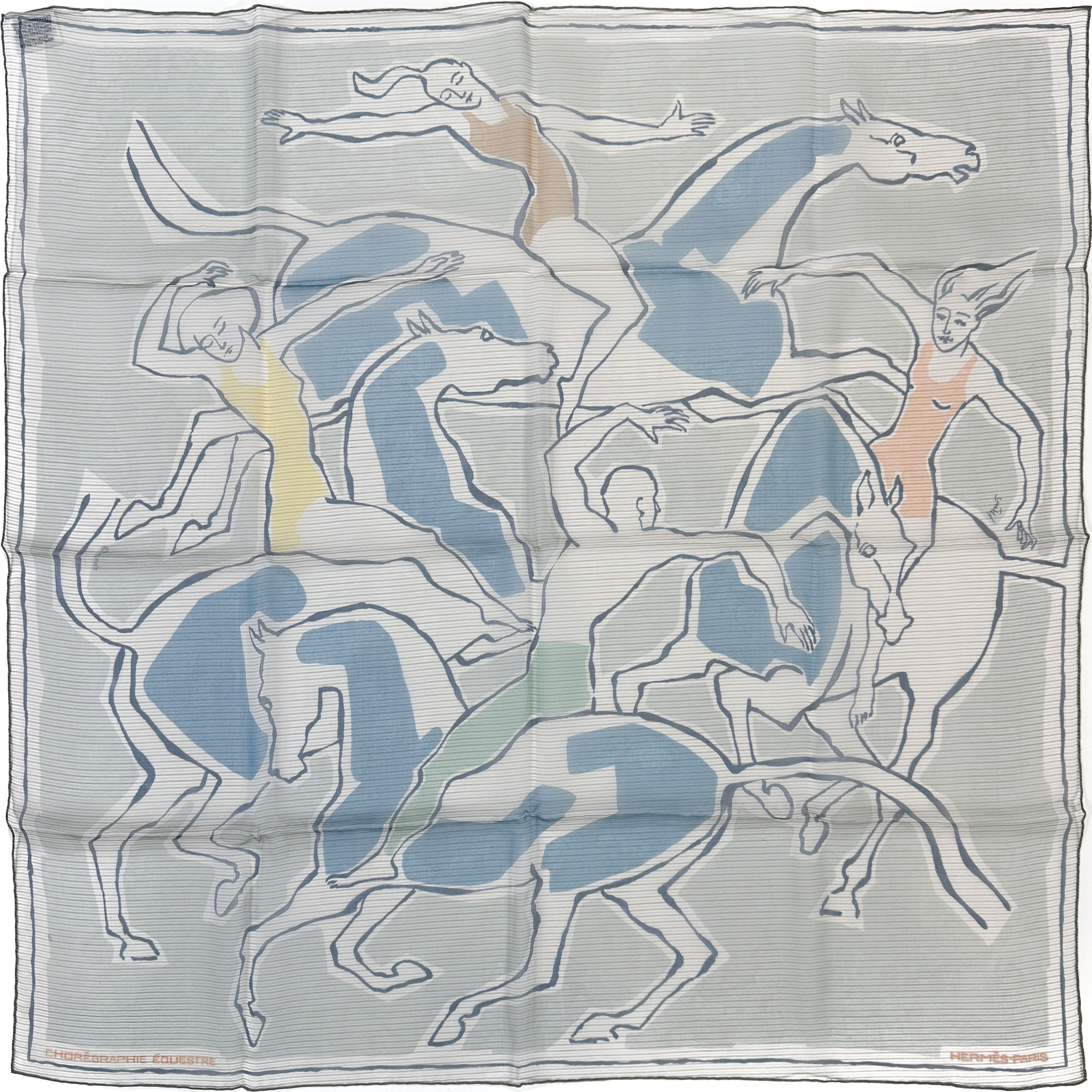 Hermès Choreographie Equestre Mousseline 70