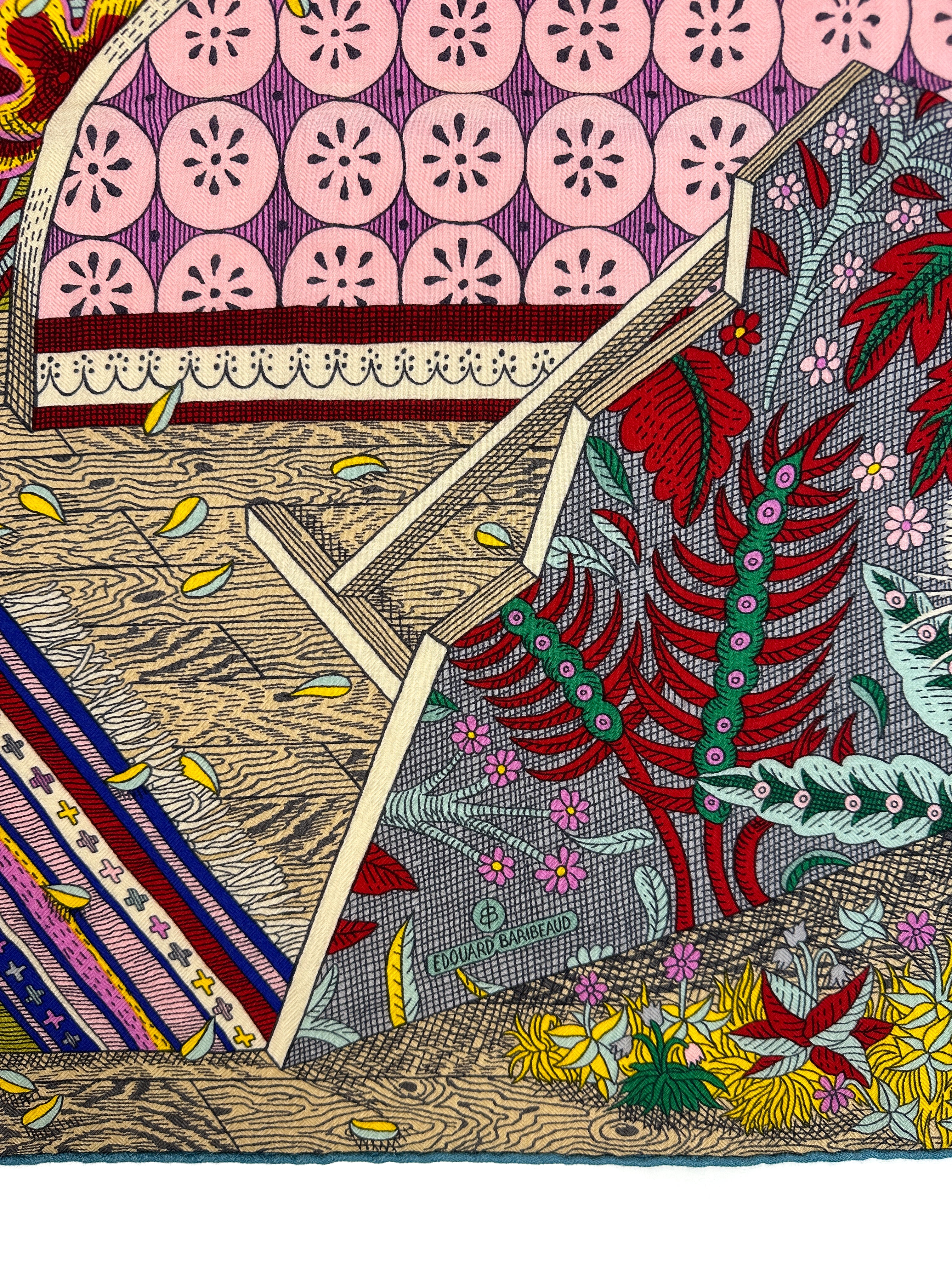 Hermès Act III, Scene I, La Clairiere Cashmere Silk 140