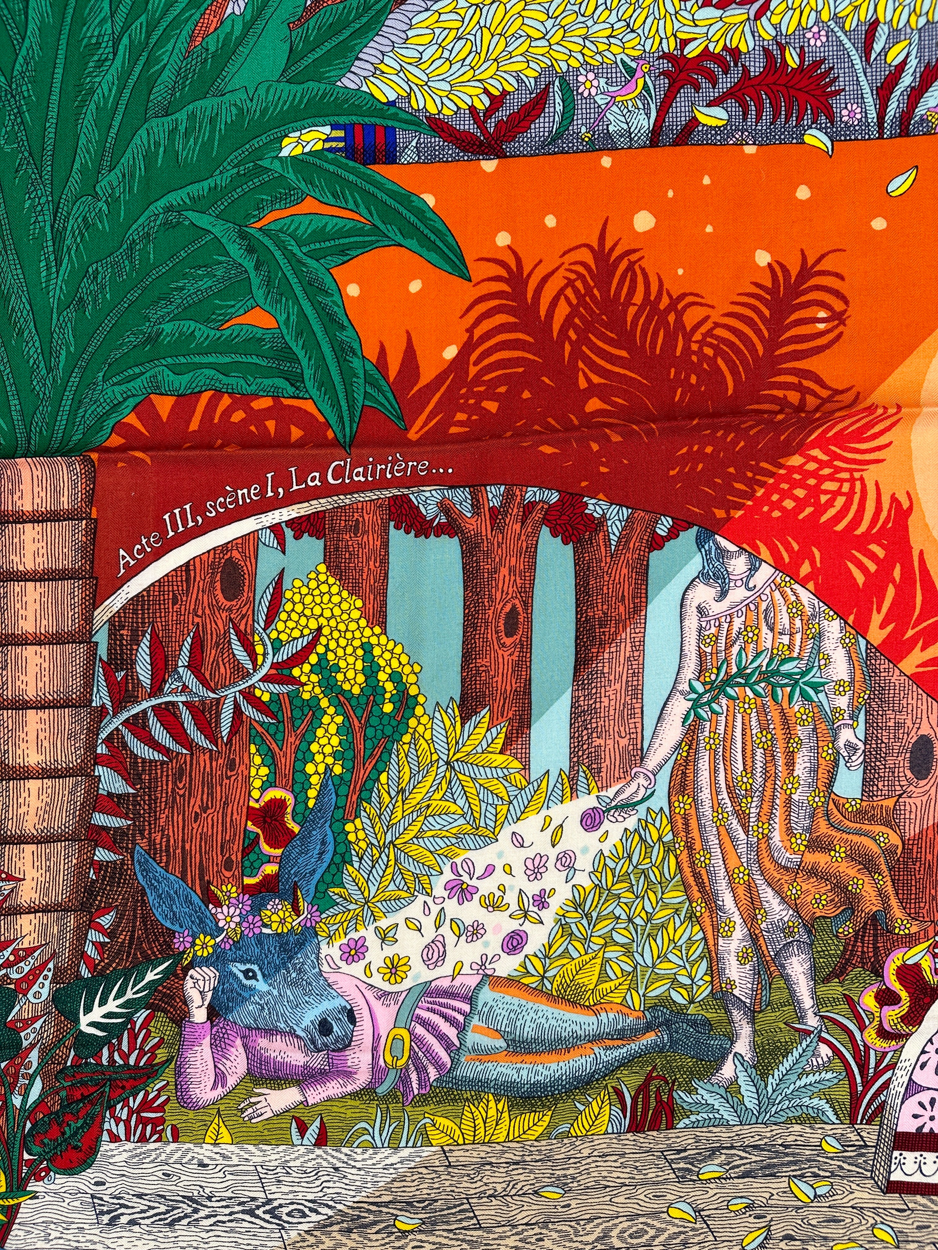 Hermès Act III, Scene I, La Clairiere Cashmere Silk 140
