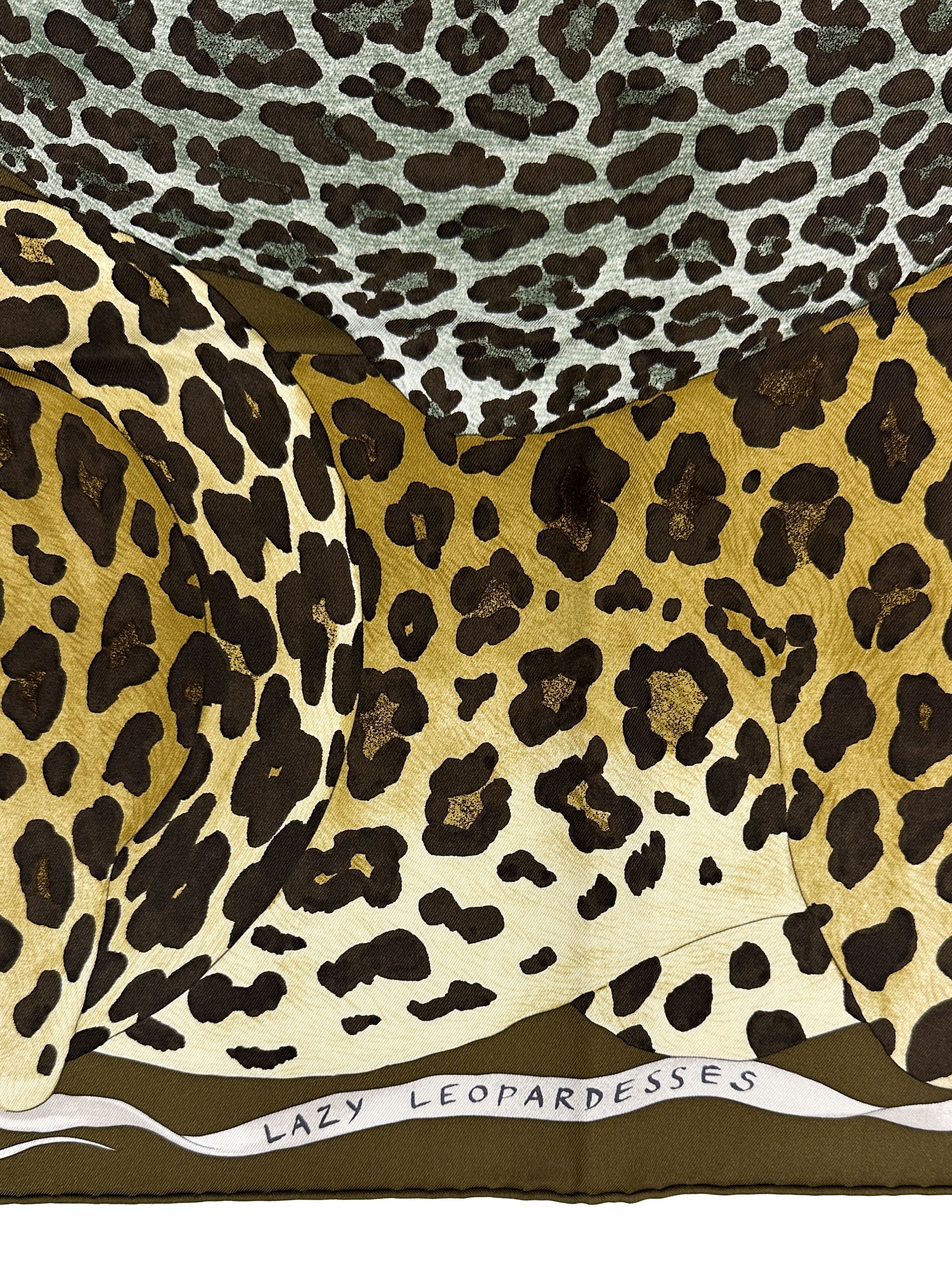 Hermès Lazy Leopardesses 90