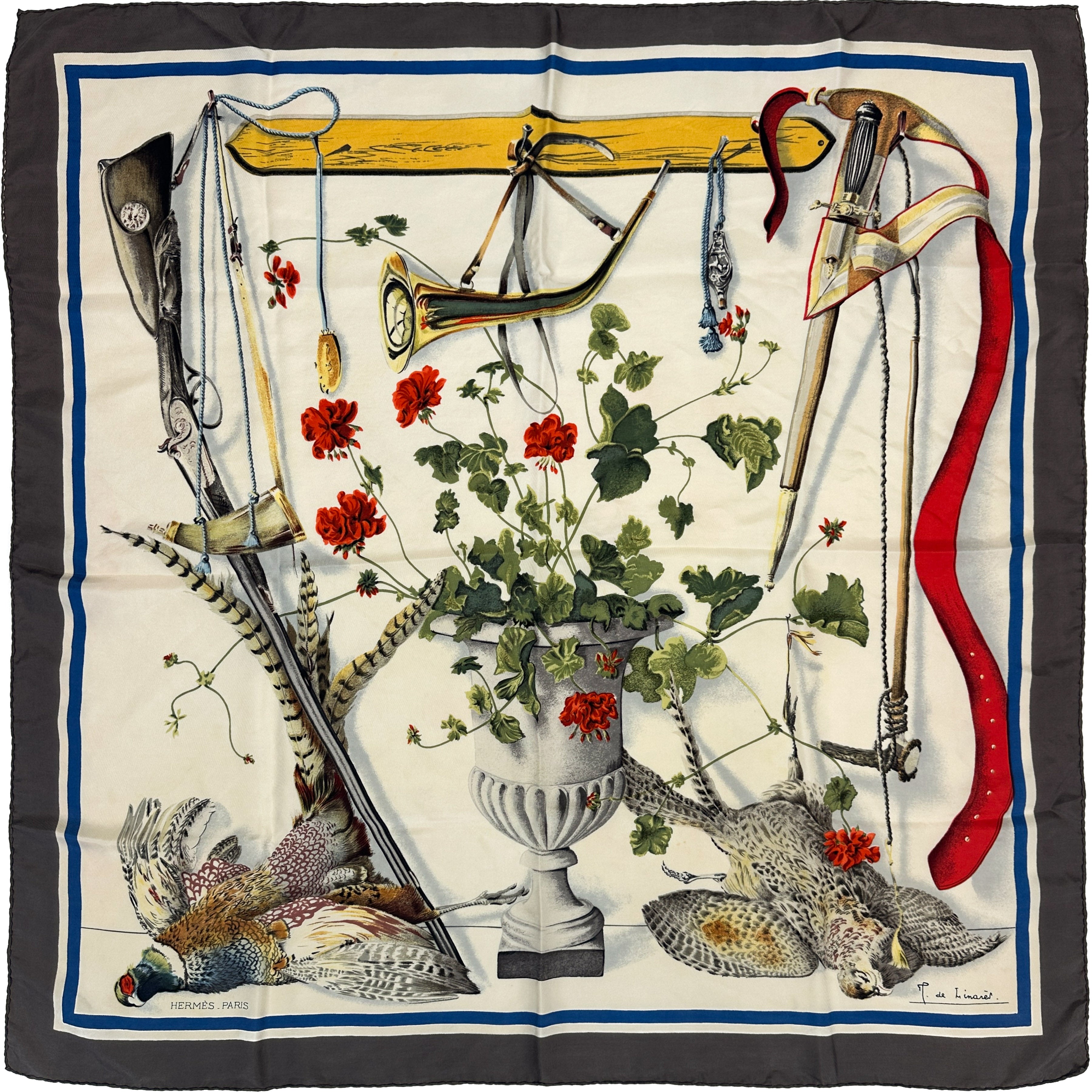 Hermès Fleurs et Gibiers 90