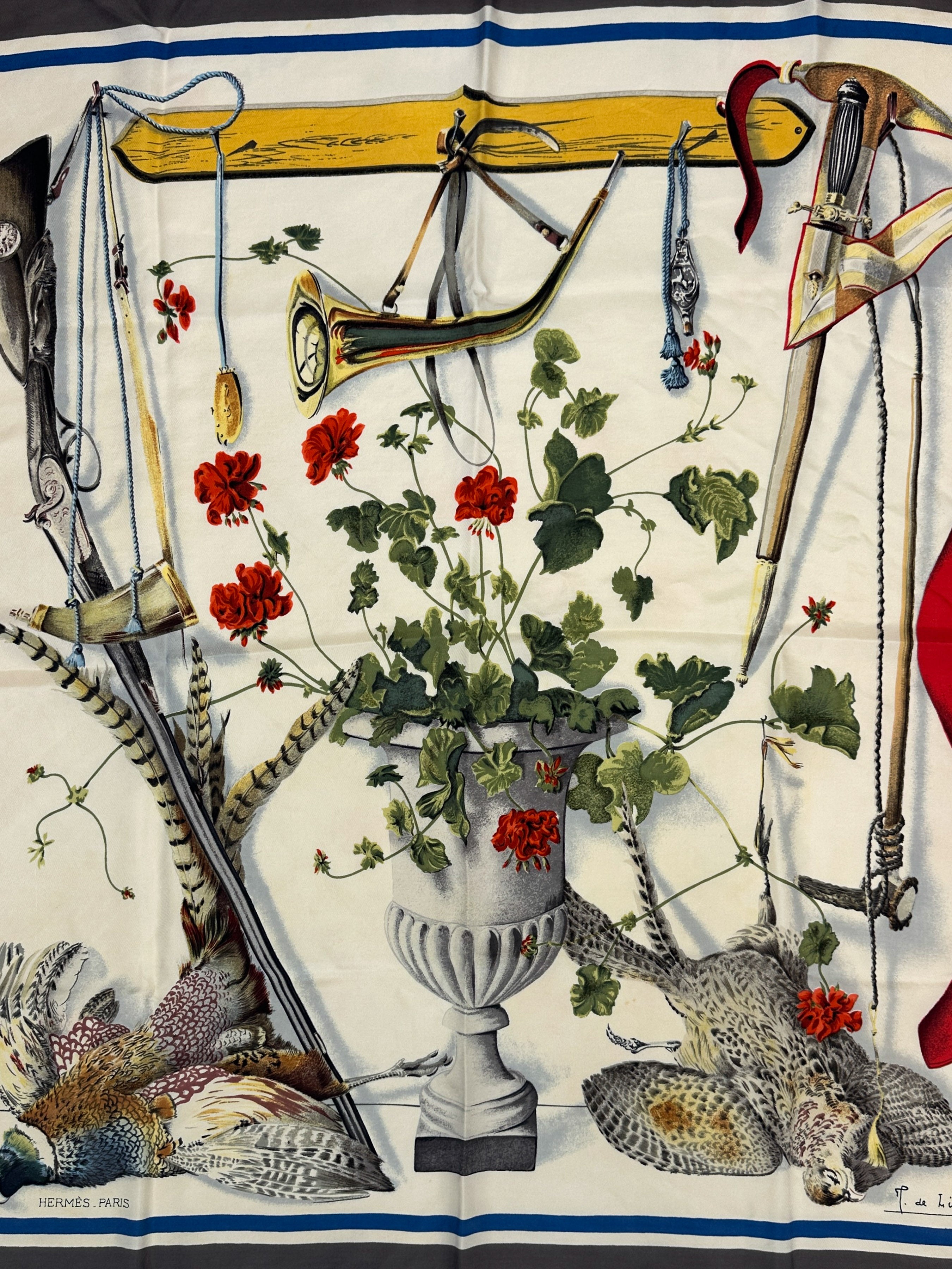 Hermès Fleurs et Gibiers 90