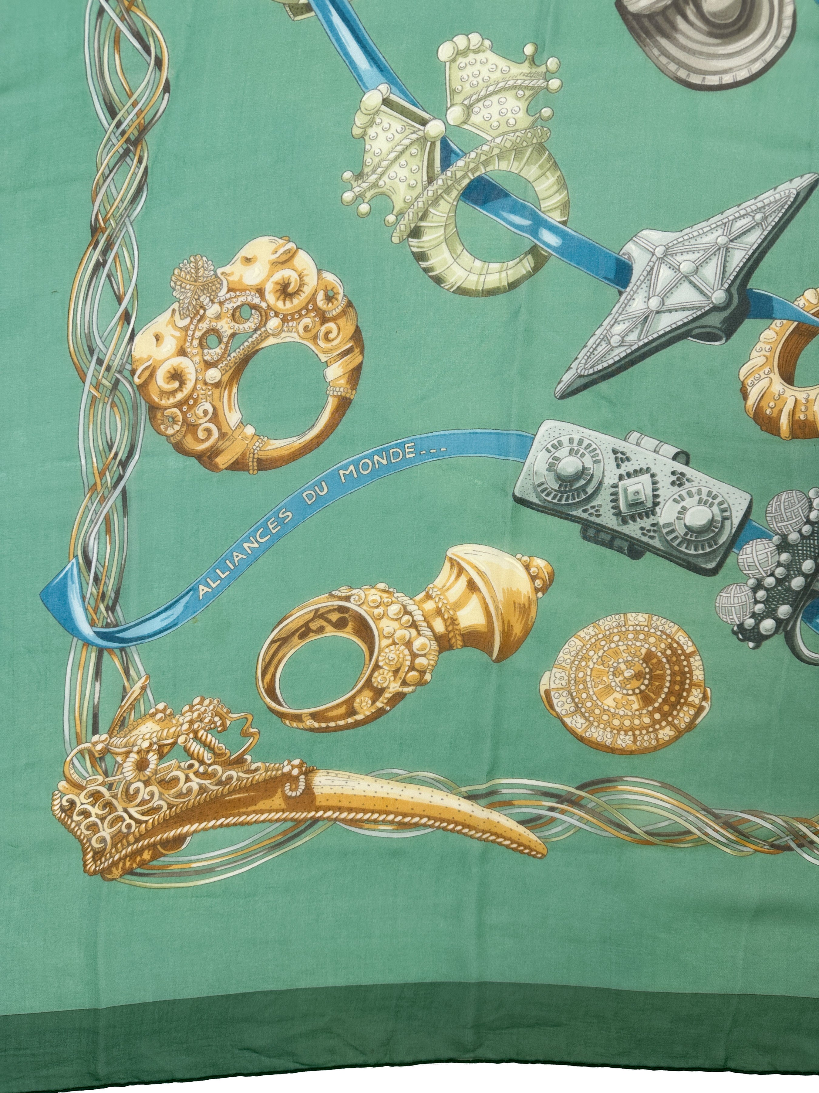 Hermès Alliances du Monde Mousseline 140