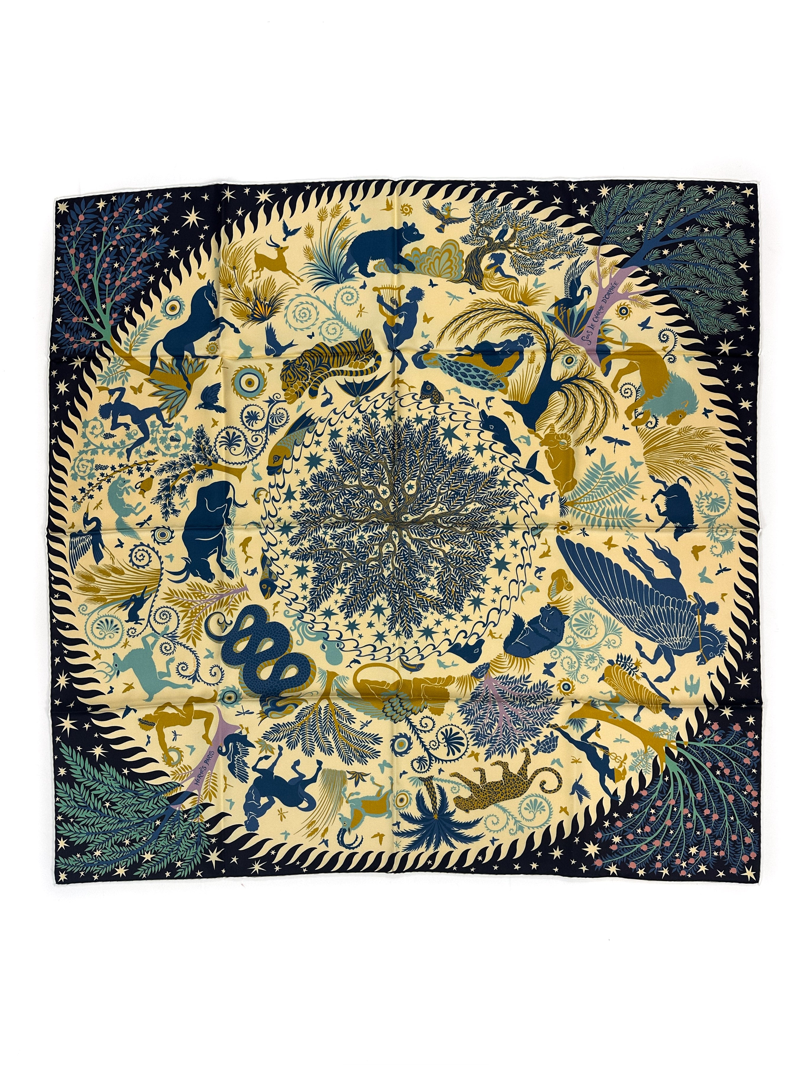 Hermès Sous le Charme d'Orphée Double Face 90