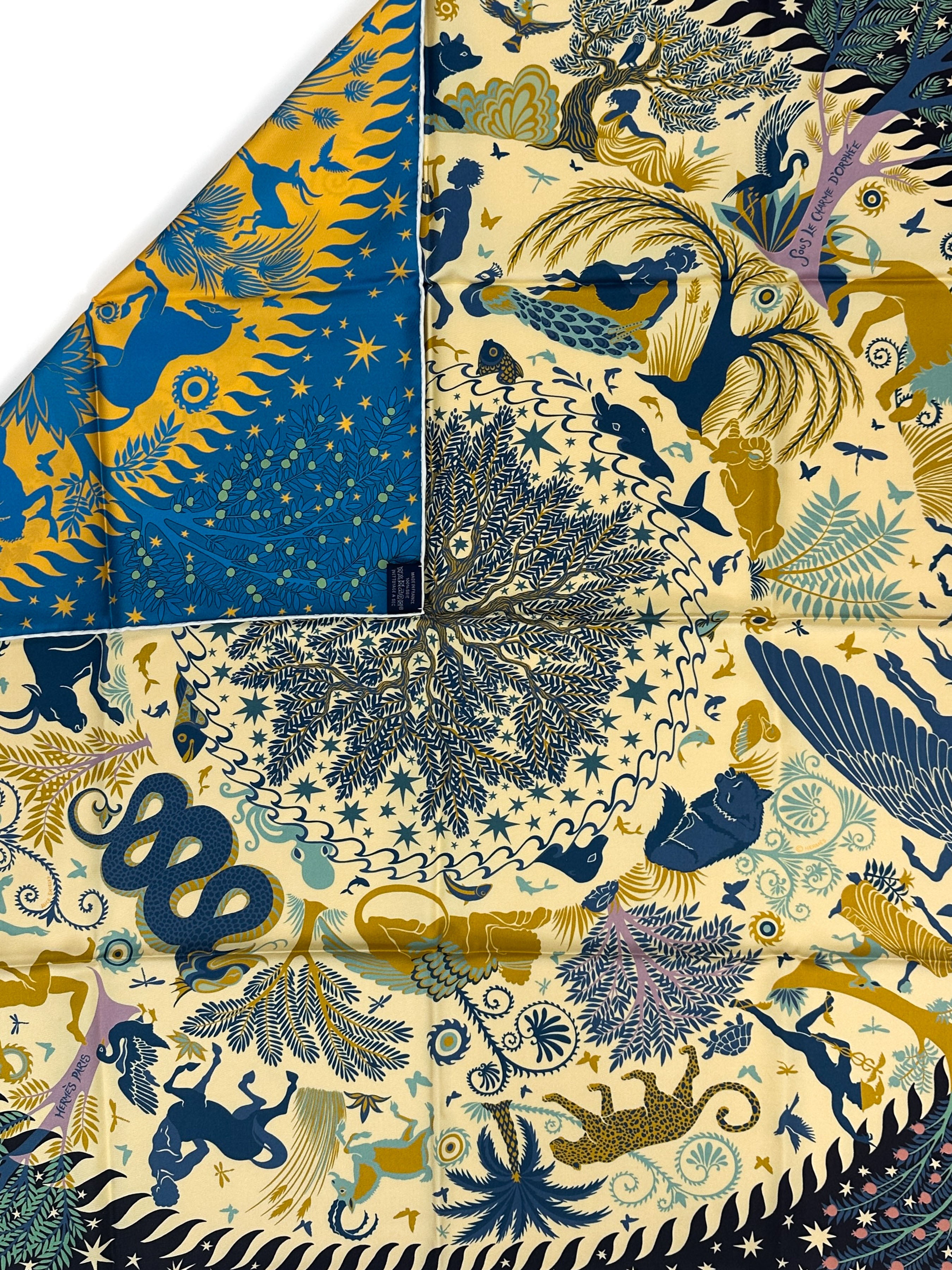 Hermès Sous le Charme d'Orphée Double Face 90
