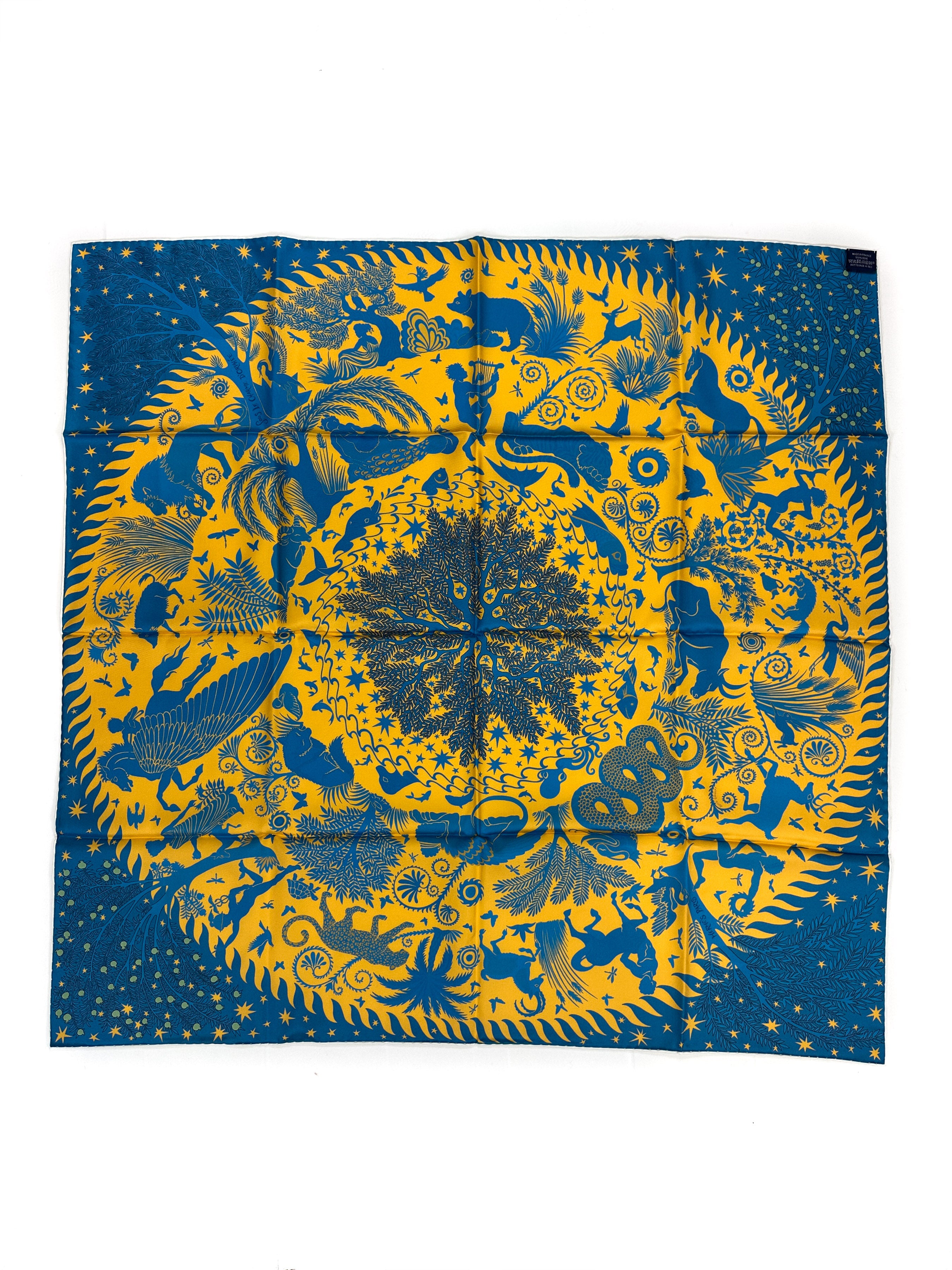 Hermès Sous le Charme d'Orphée Double Face 90