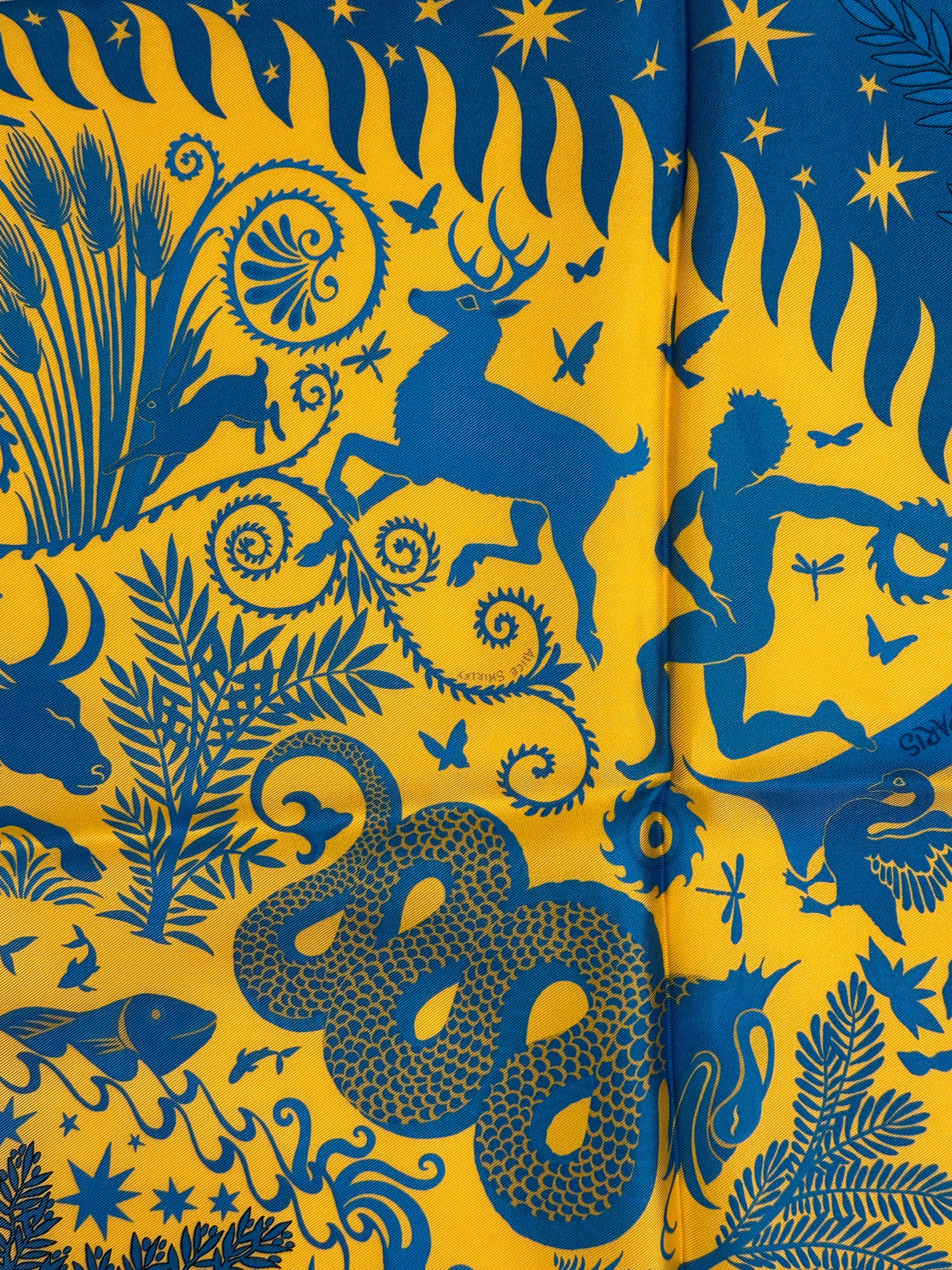 Hermès Sous le Charme d'Orphée Double Face 90