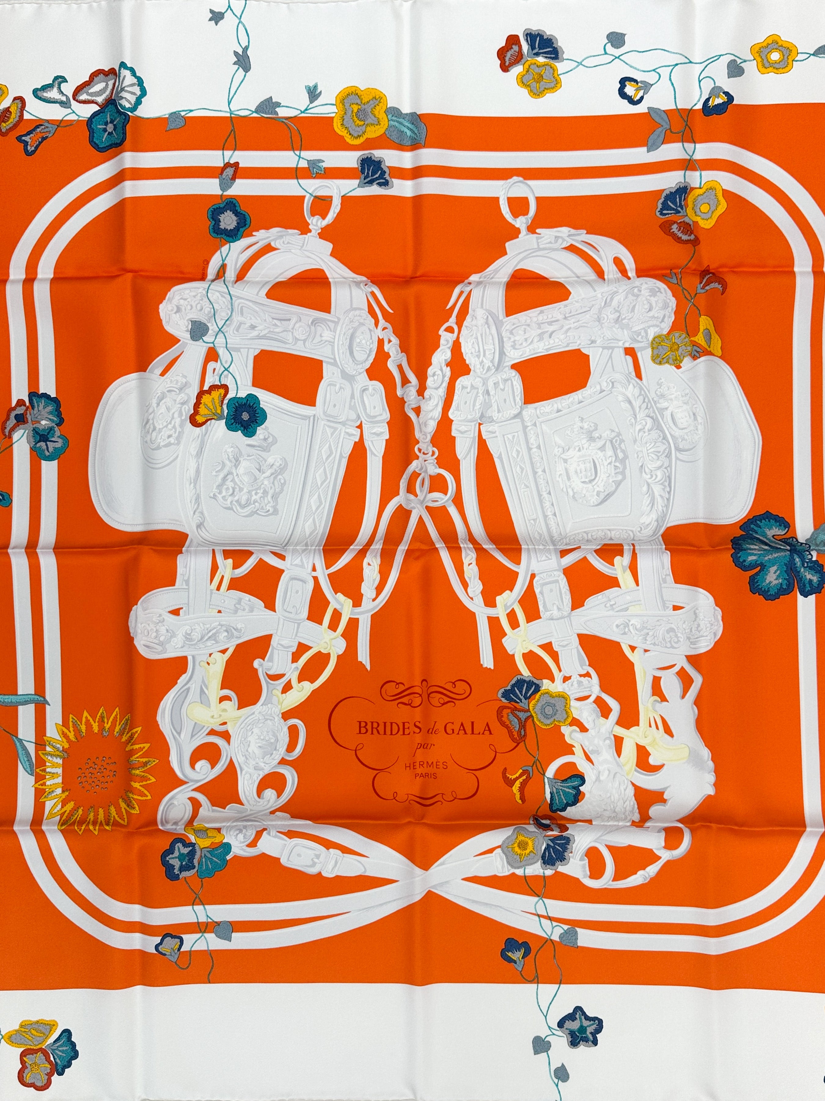 Hermès Brides Fleuries 90