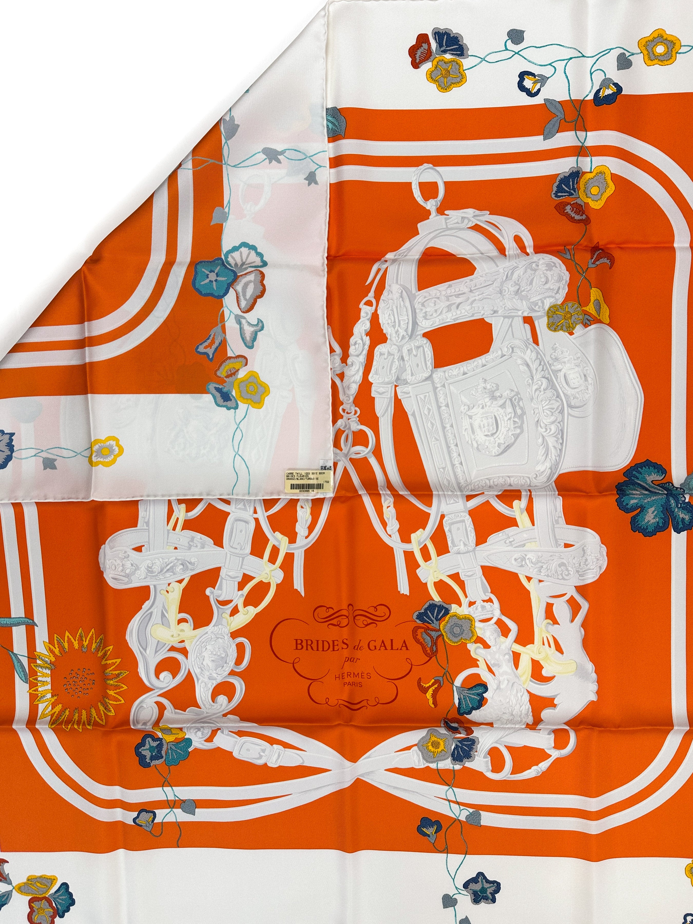 Hermès Brides Fleuries 90