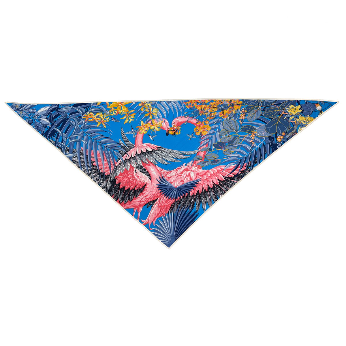 Triangle Flamingo Hermès Flamingo Party Silk Jersey Triangle