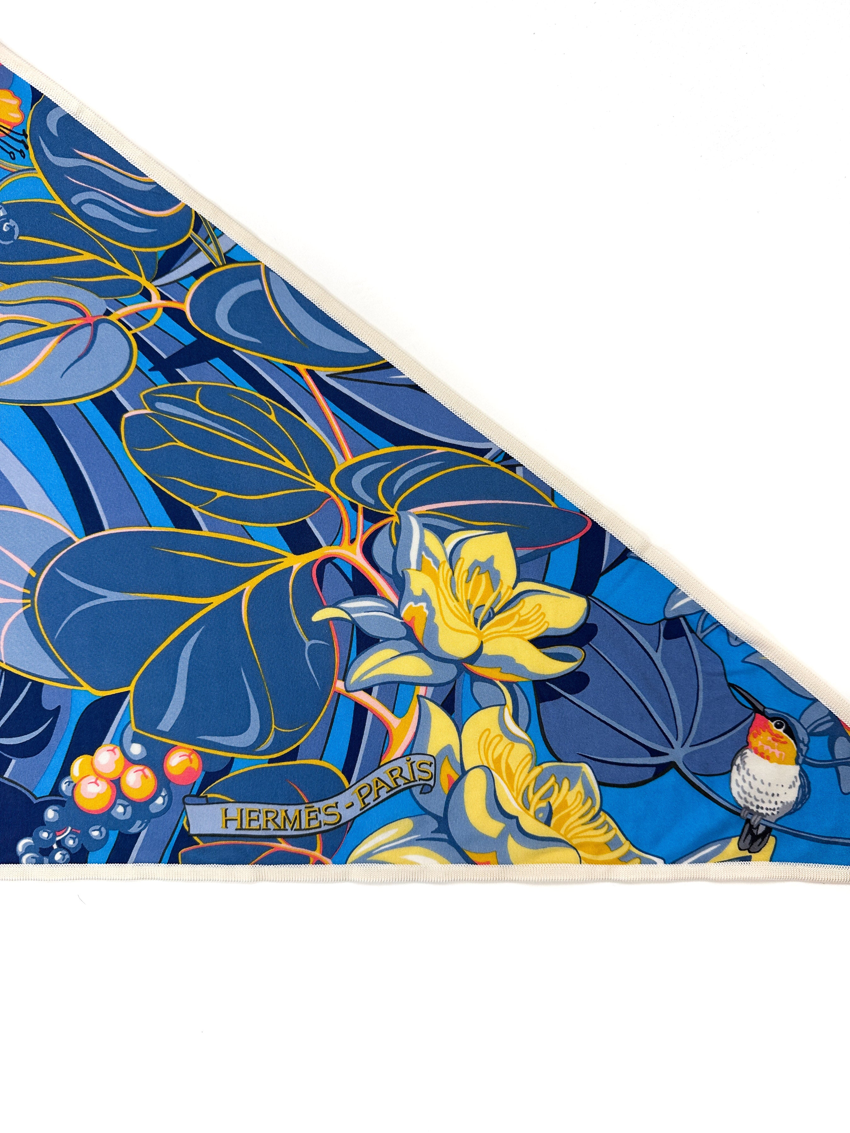 Hermès Flamingo Party Silk Jersey Triangle