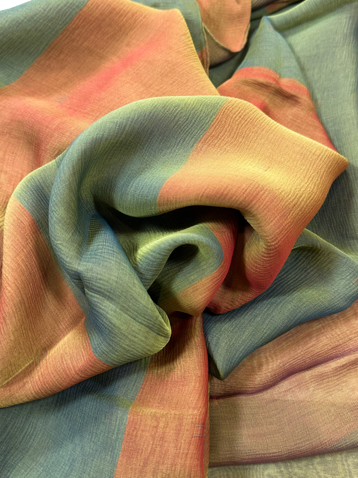 Hermès Embroidered H Changeant Mousseline Shawl