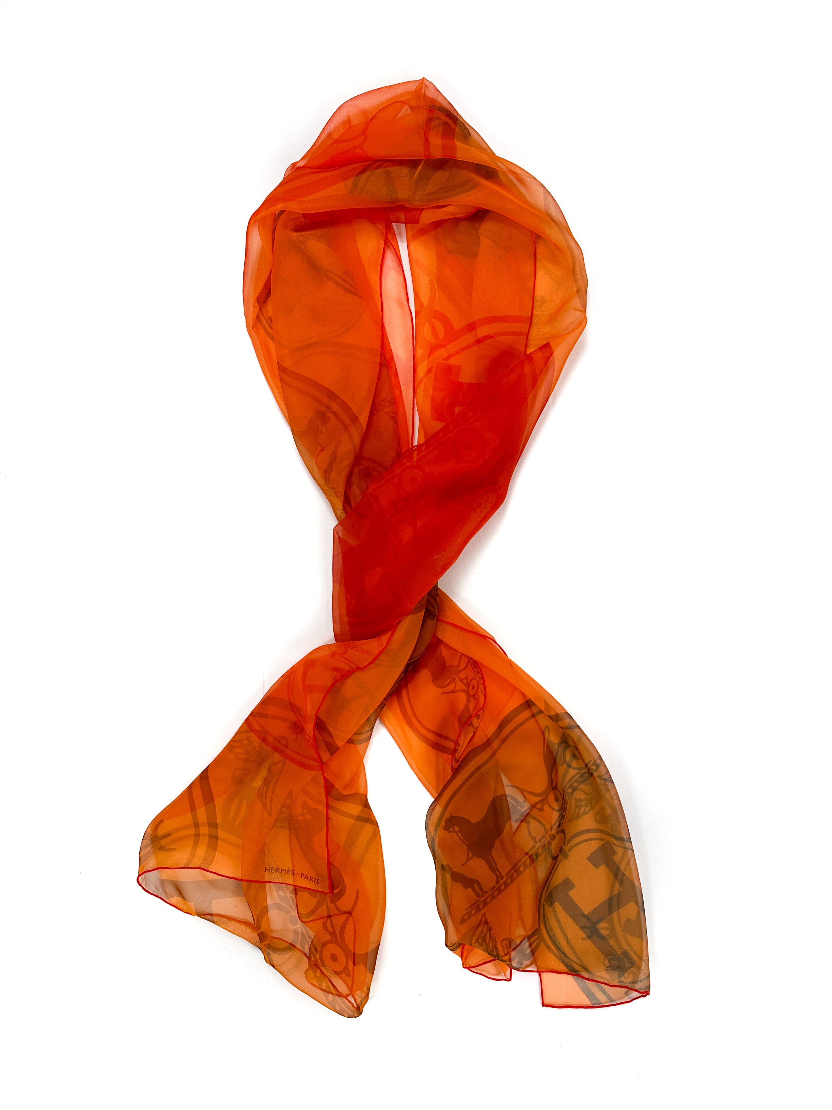 Hermès Confettis d'Ex Libris Changeant Mousseline Stole