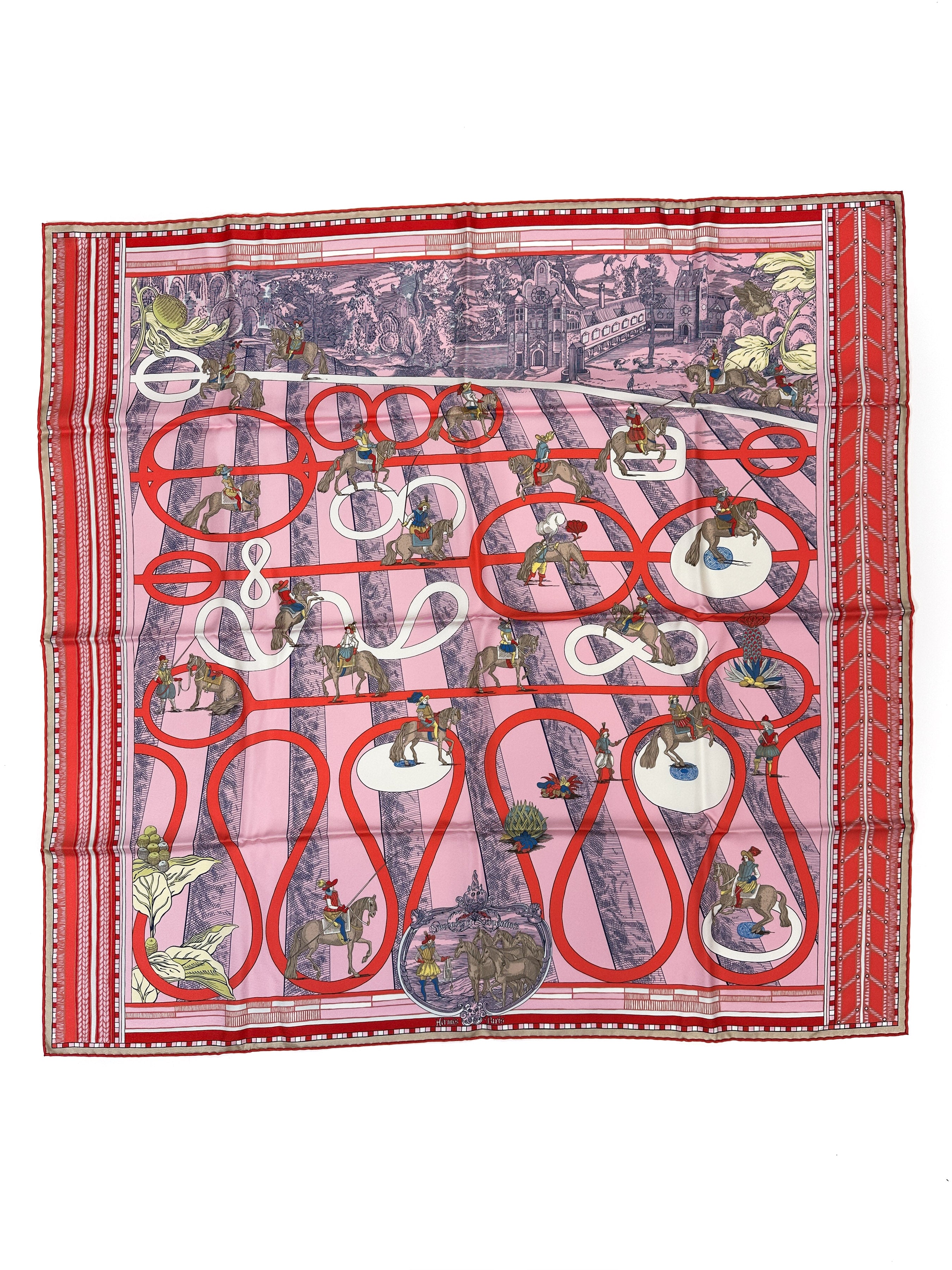 Hermès Passades et Serpentines Double Face 90