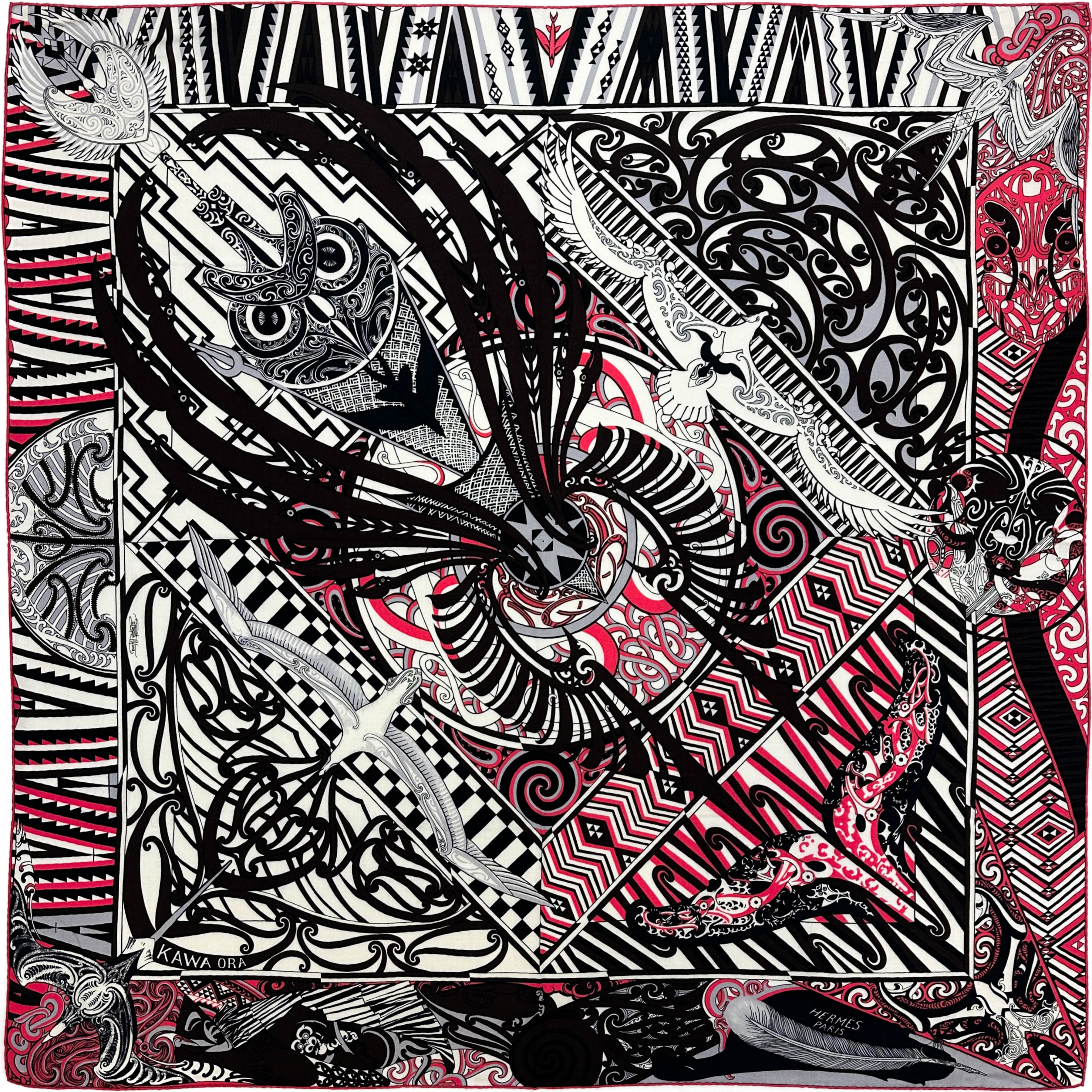 Hermès Kawa Ora Cashmere Silk 140