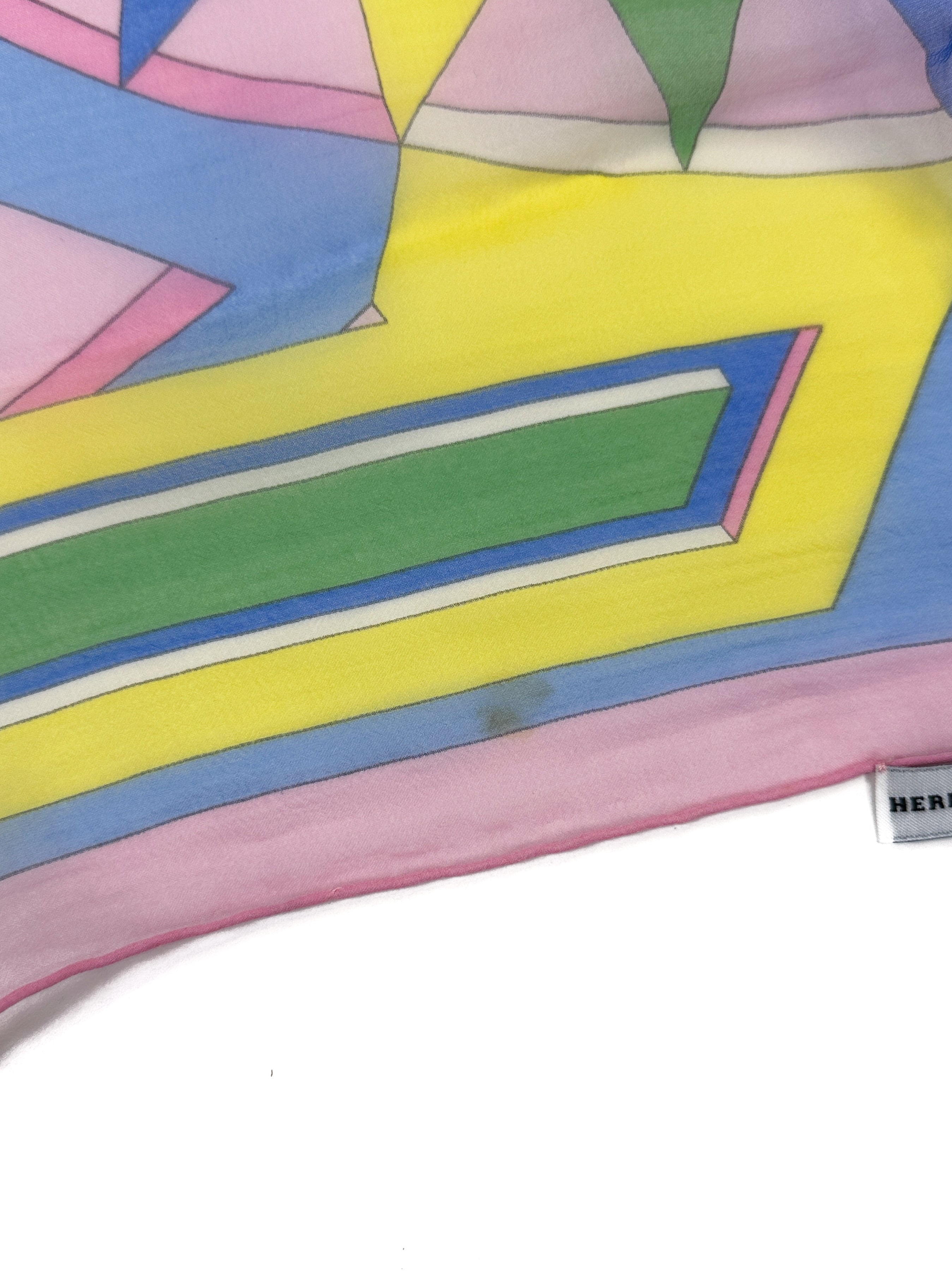 Hermès Rose des Vents Mousseline Stole