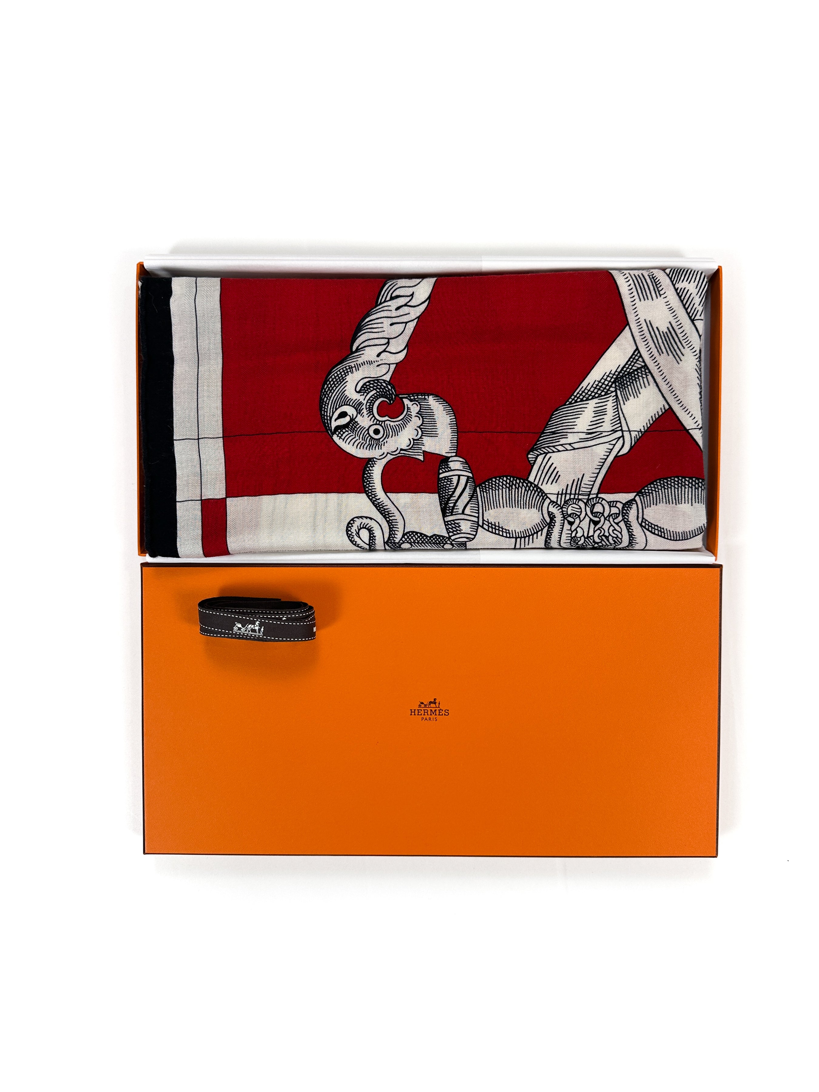 Hermès Cavalleria D'Etriers Cashmere Silk 140